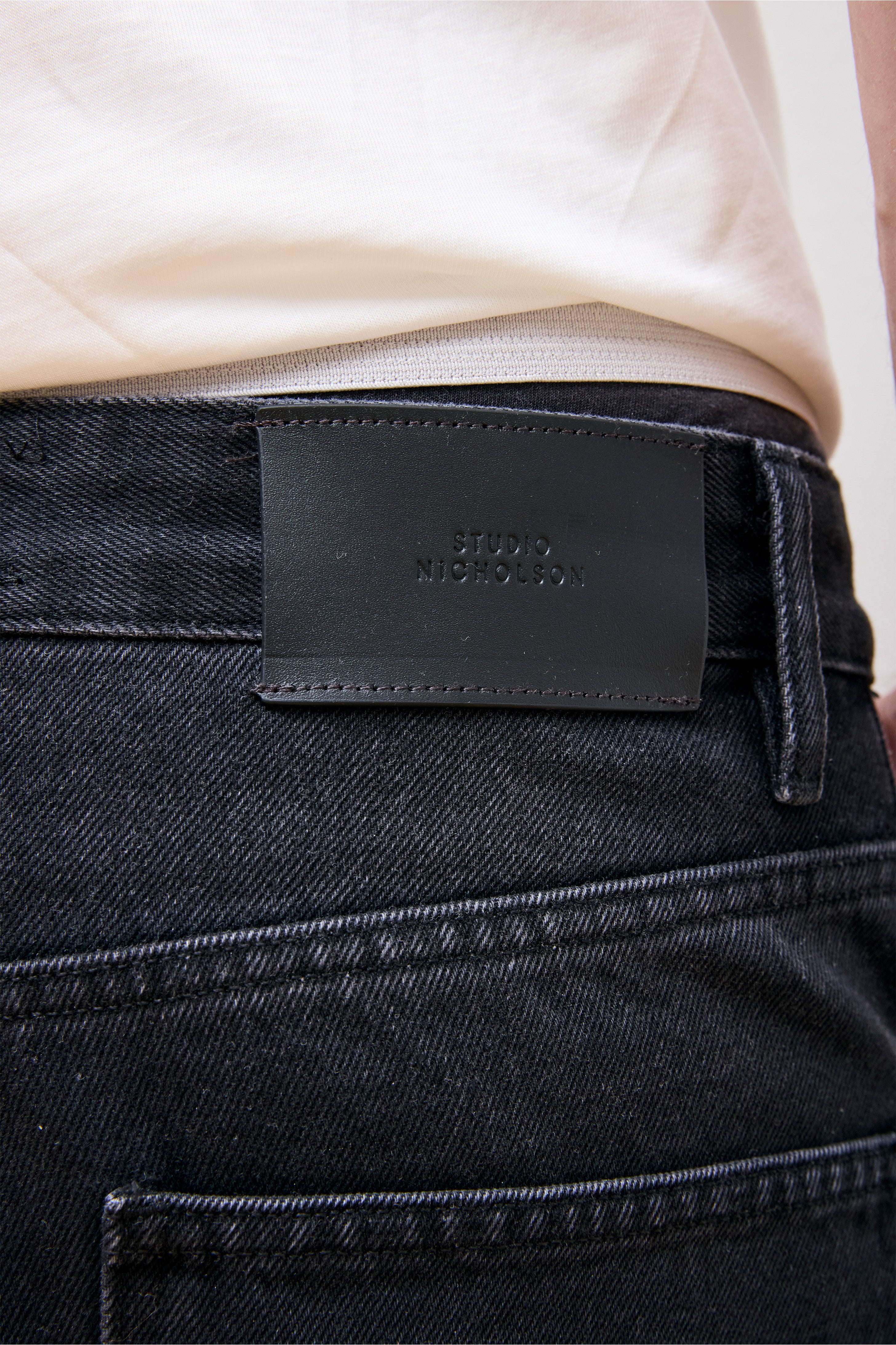 Paolo Denim Pants Washed Black