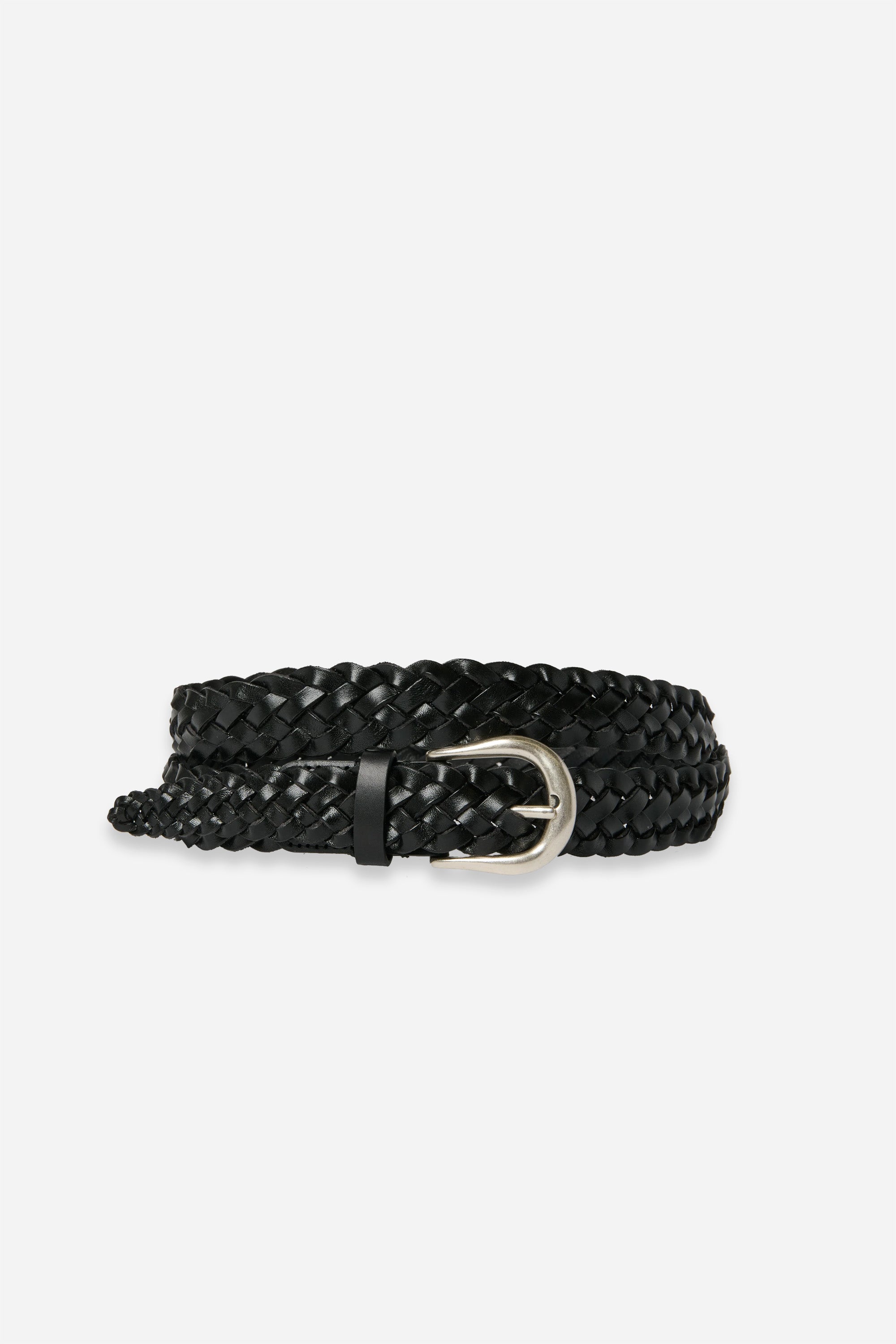 Plaited Belt Black