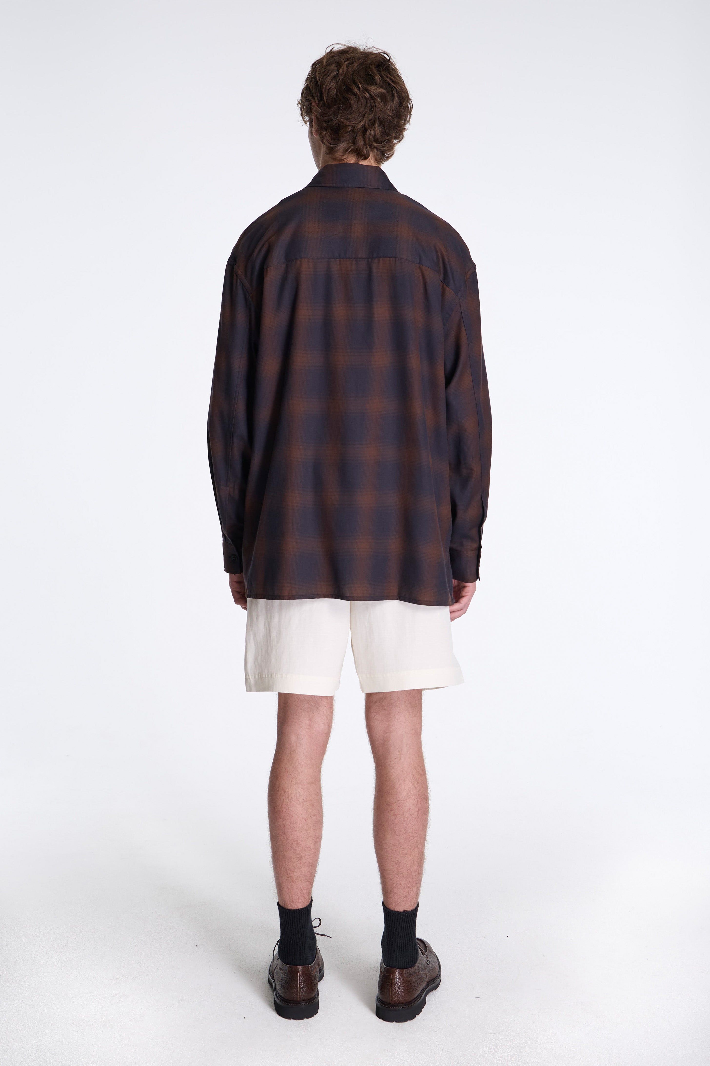 Starboard Wool Linen Shorts Parchment