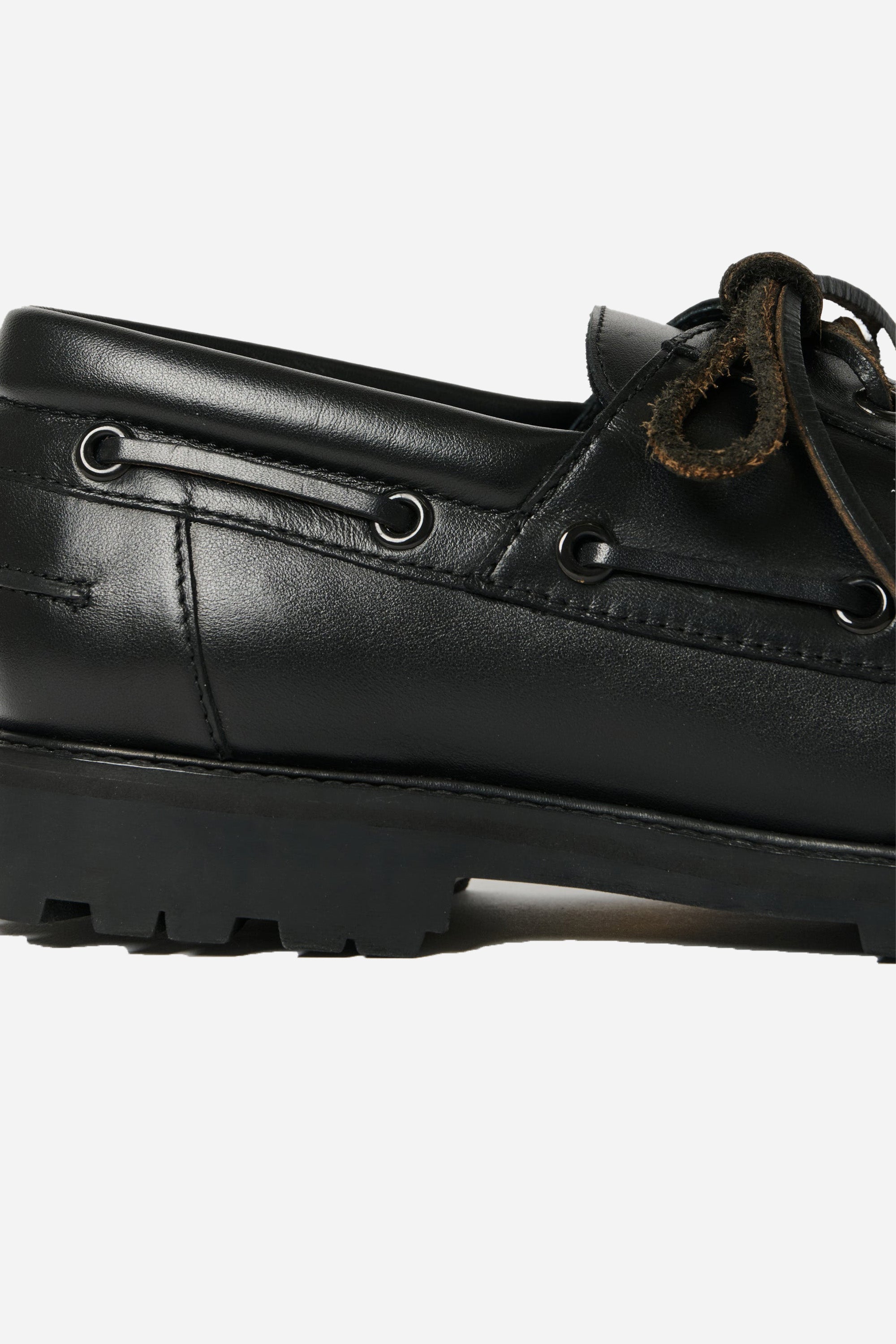 Guston Boat Shoe Black