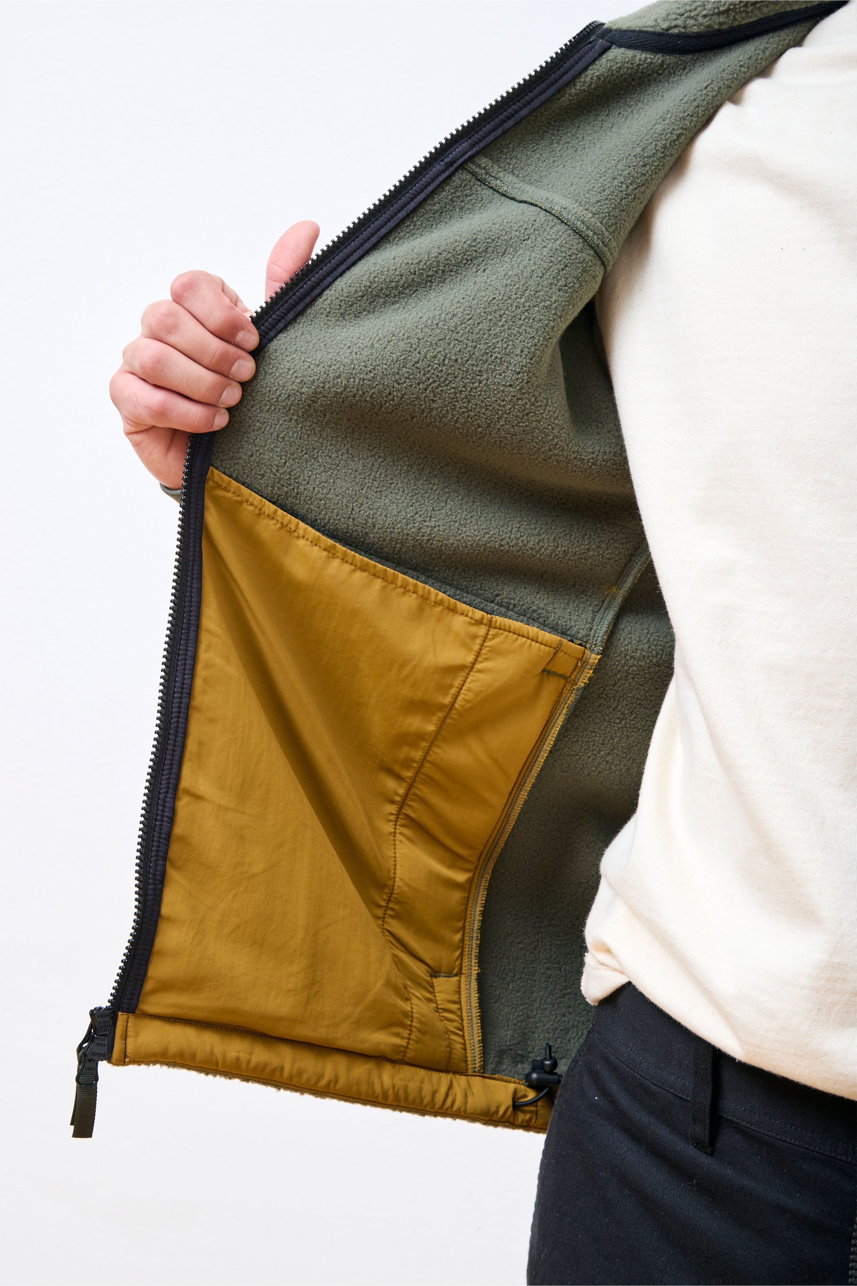 Summit Rise Full Zip Jacket Mens Beetle/Dark Khaki