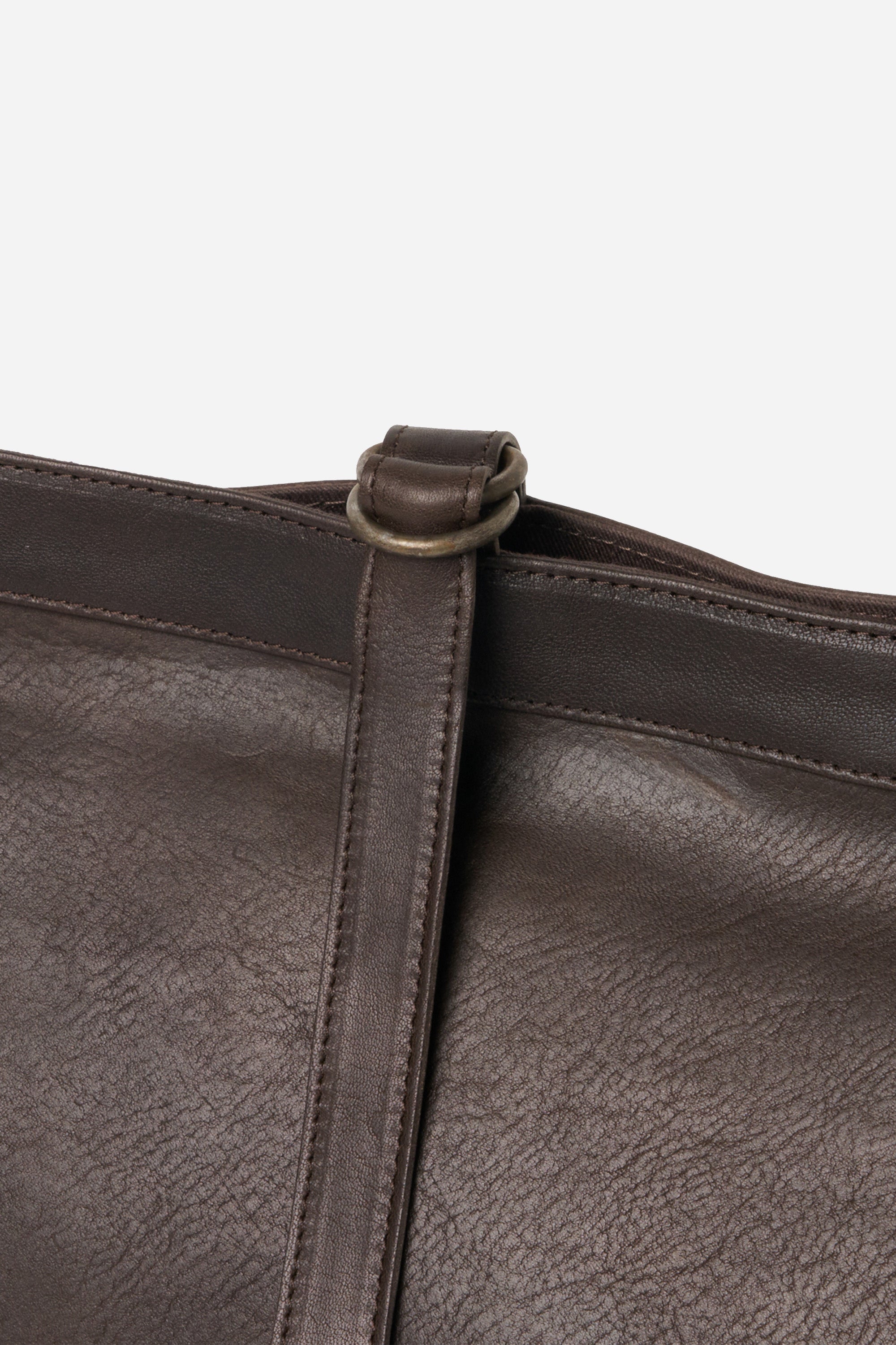 Lot.004 Newsboy Bag Brown Leather