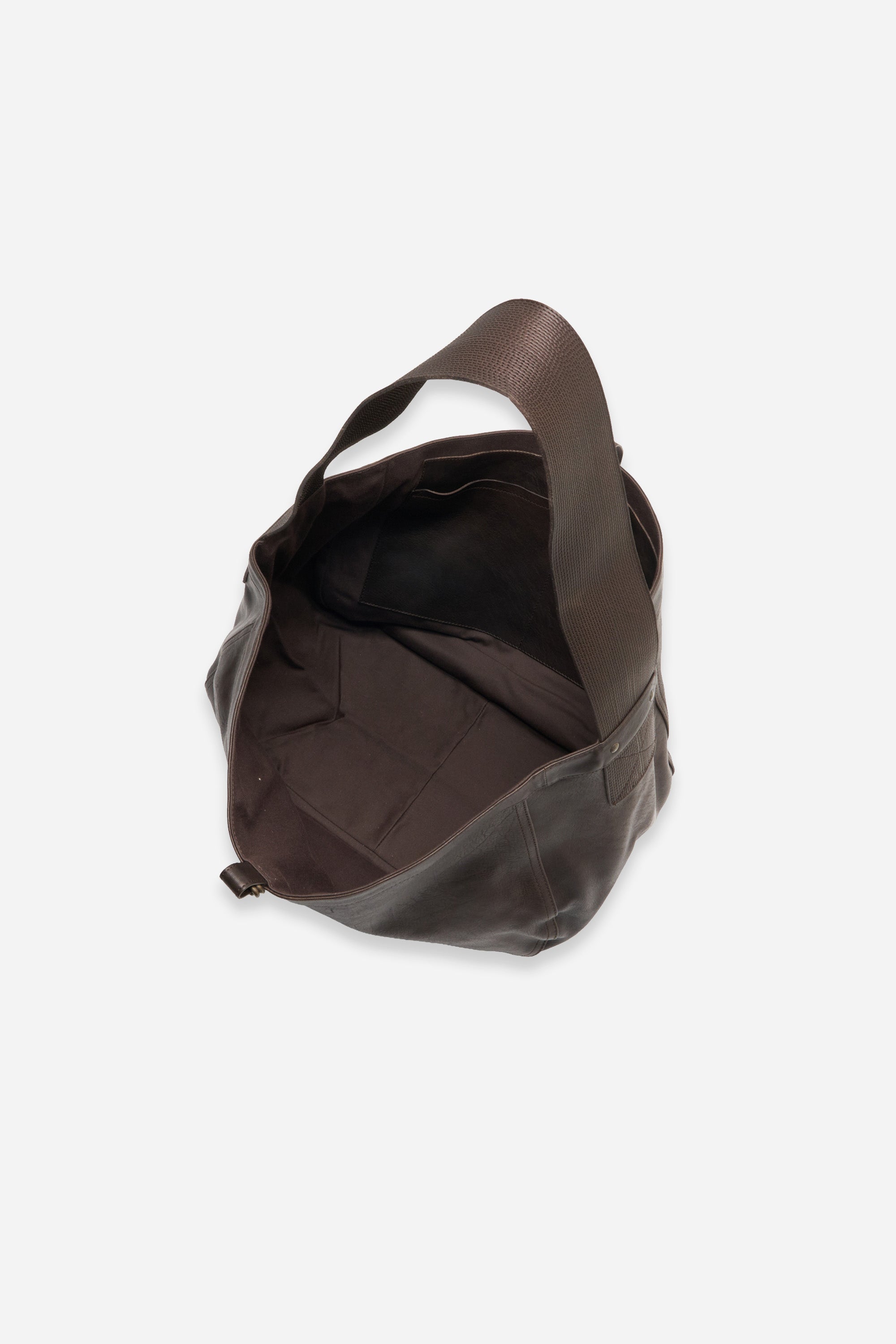 Lot.004 Newsboy Bag Brown Leather