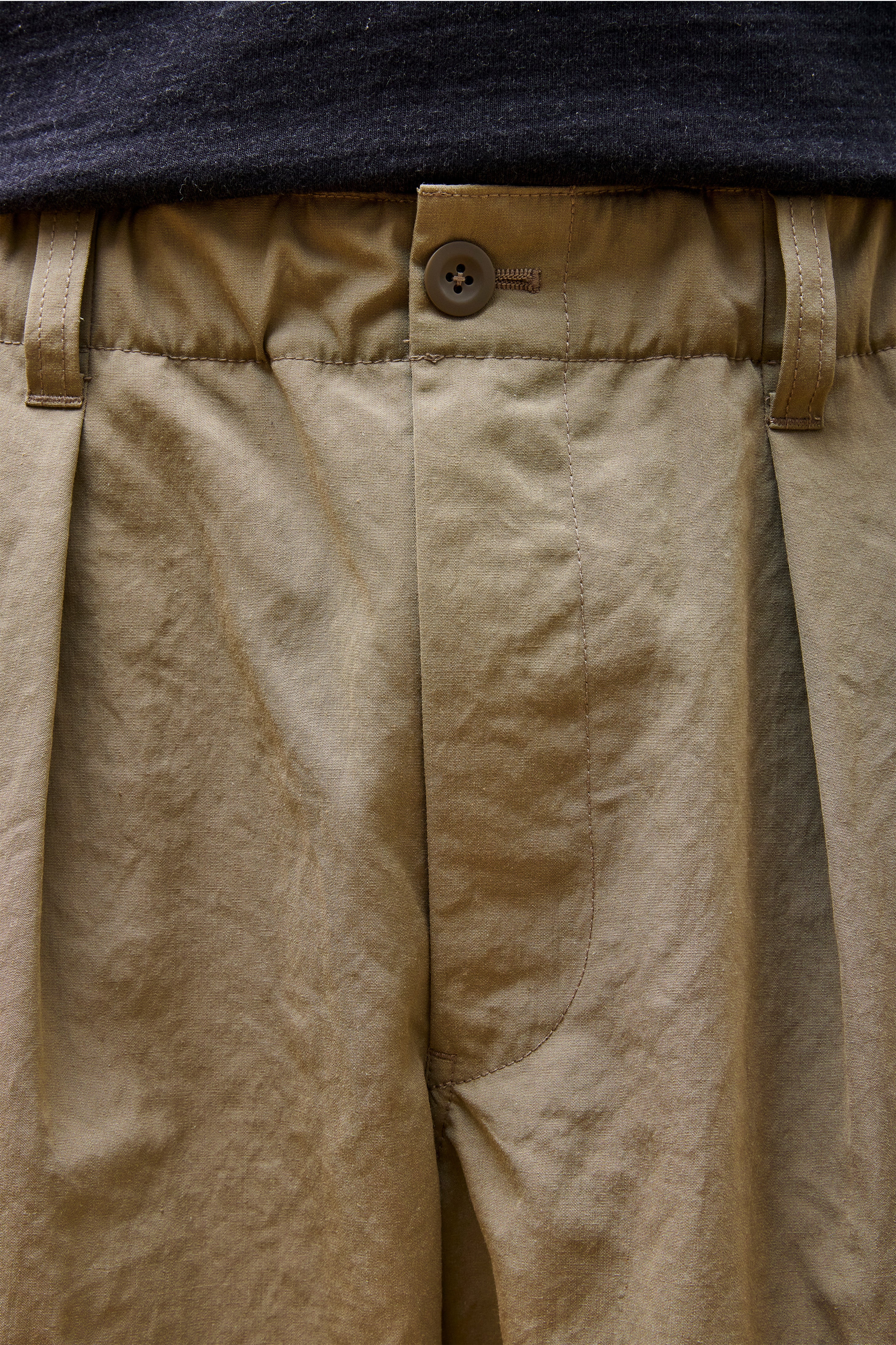 TAKIBI Weather Cloth Pants Dark Beige