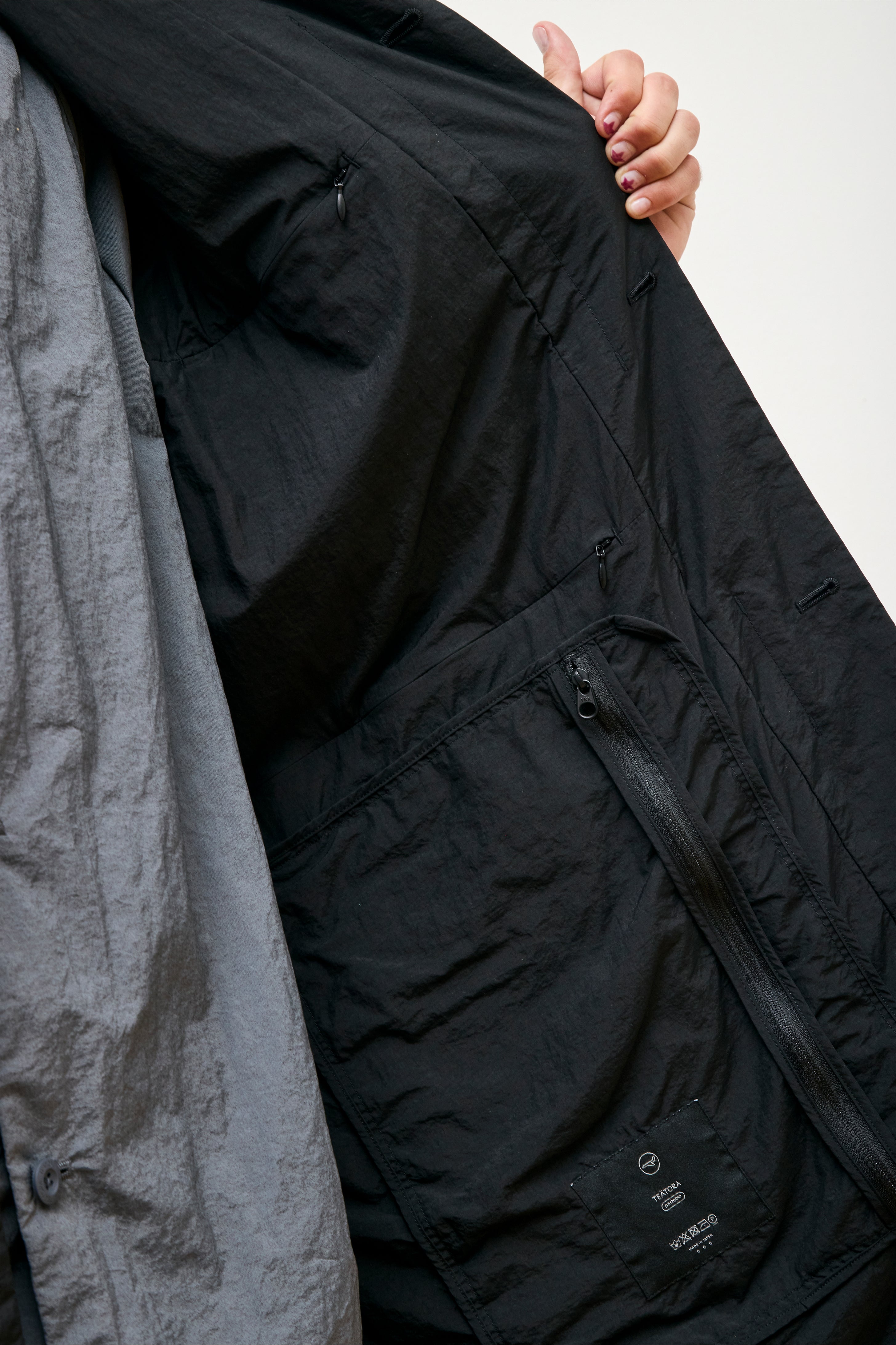 Time Adapter Coat Packable Black