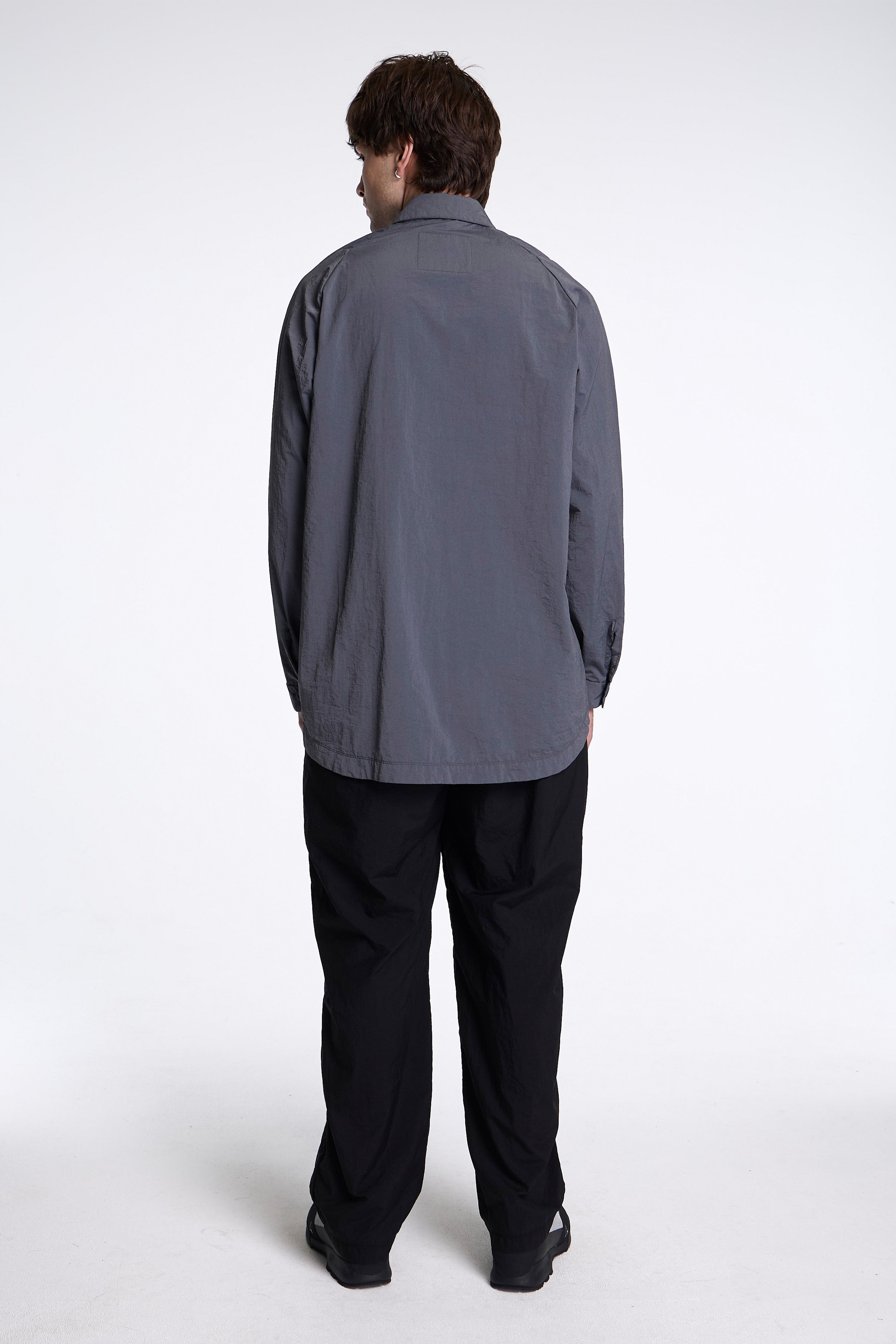 Wide Shirt Packable Gray