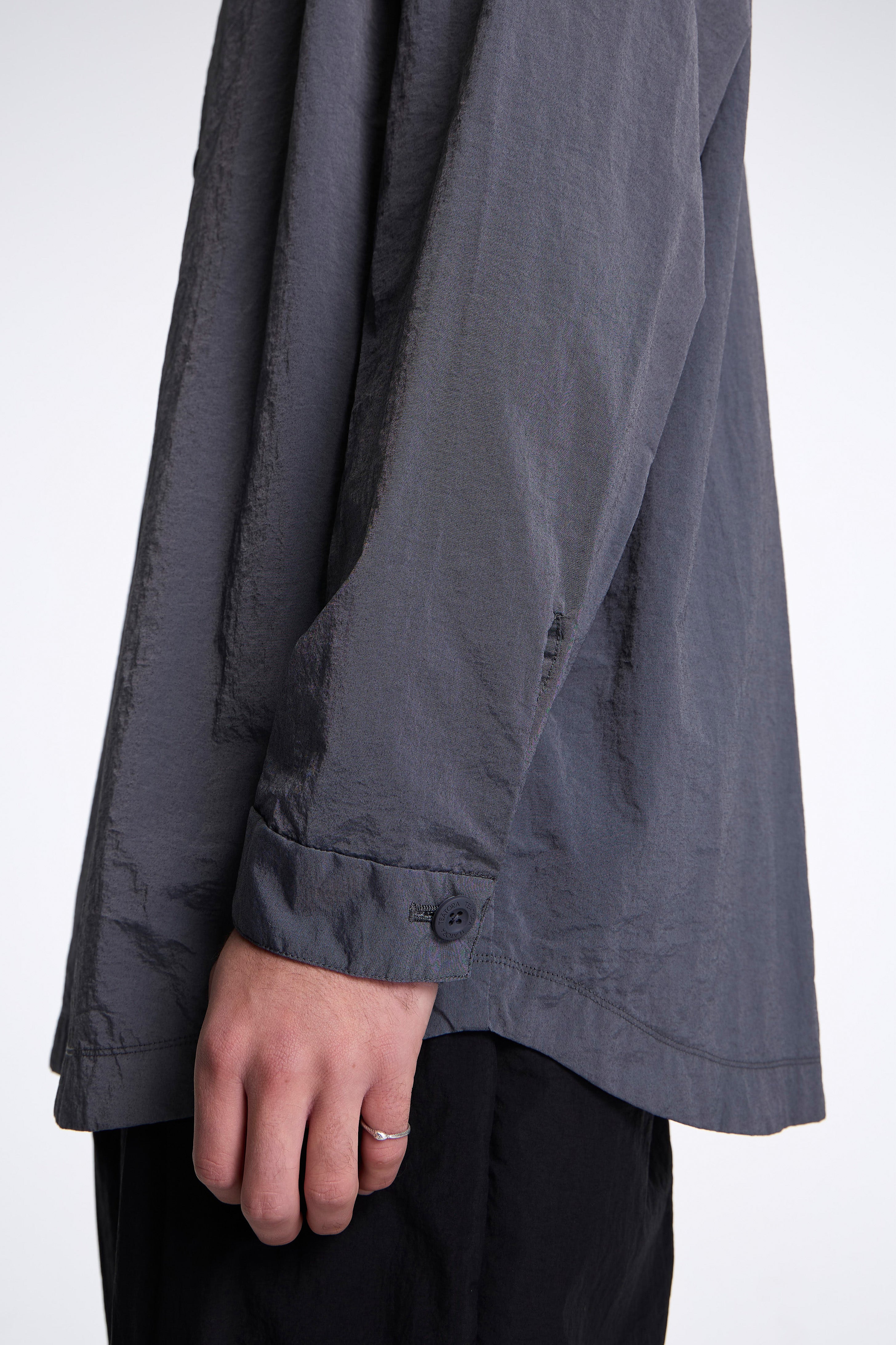 Wide Shirt Packable Gray
