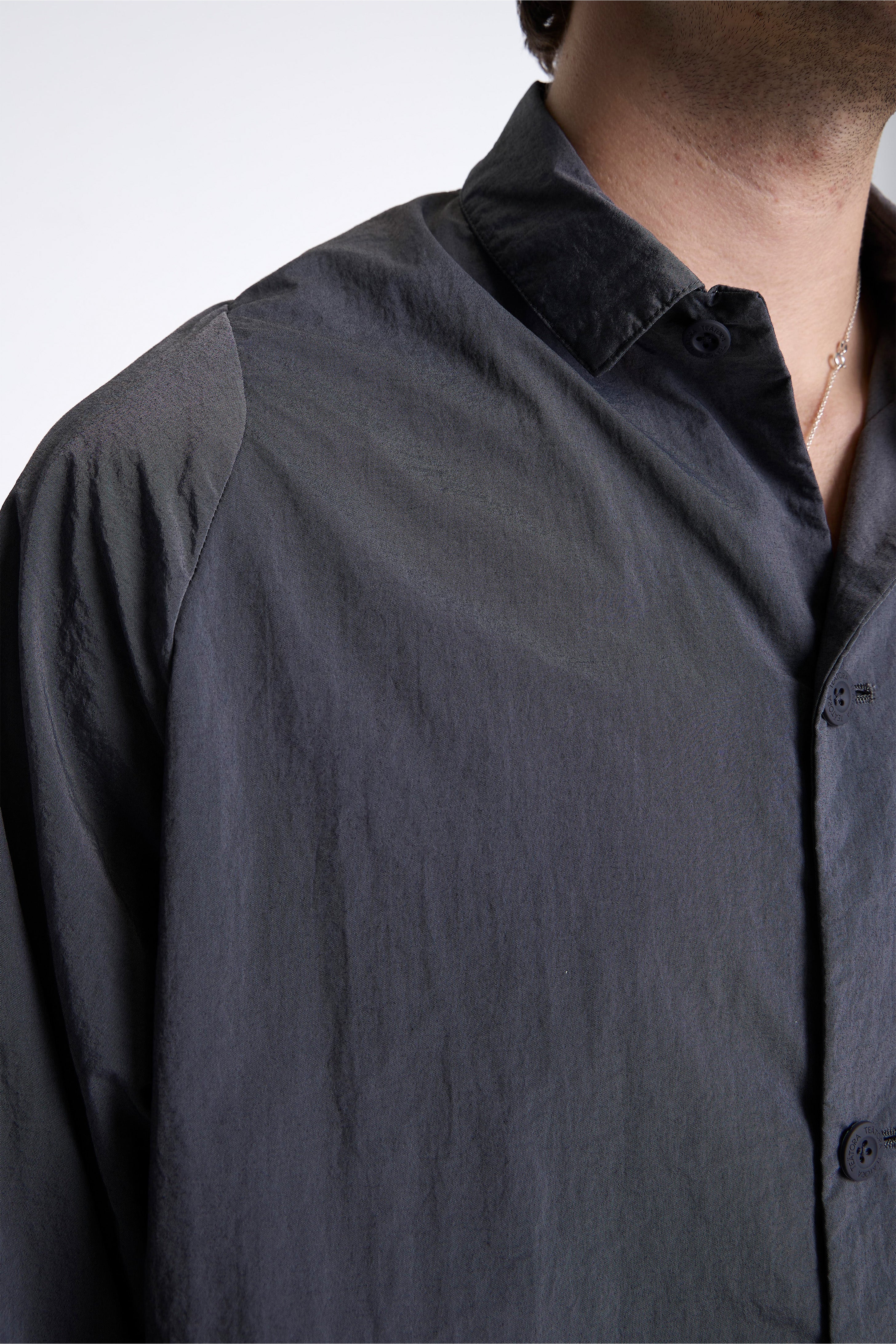 Wide Shirt Packable Gray