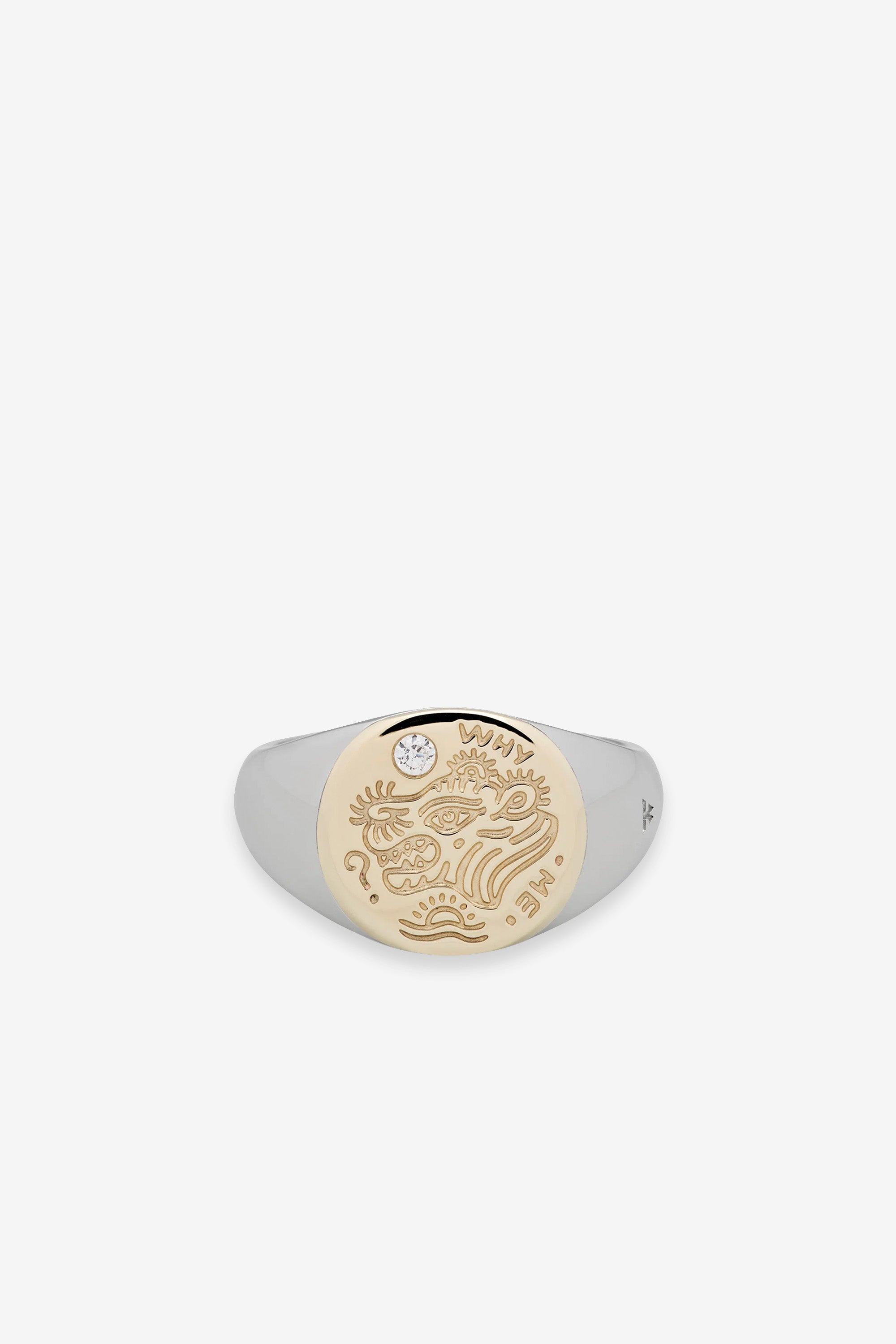 Why Me Ring Gold Silver