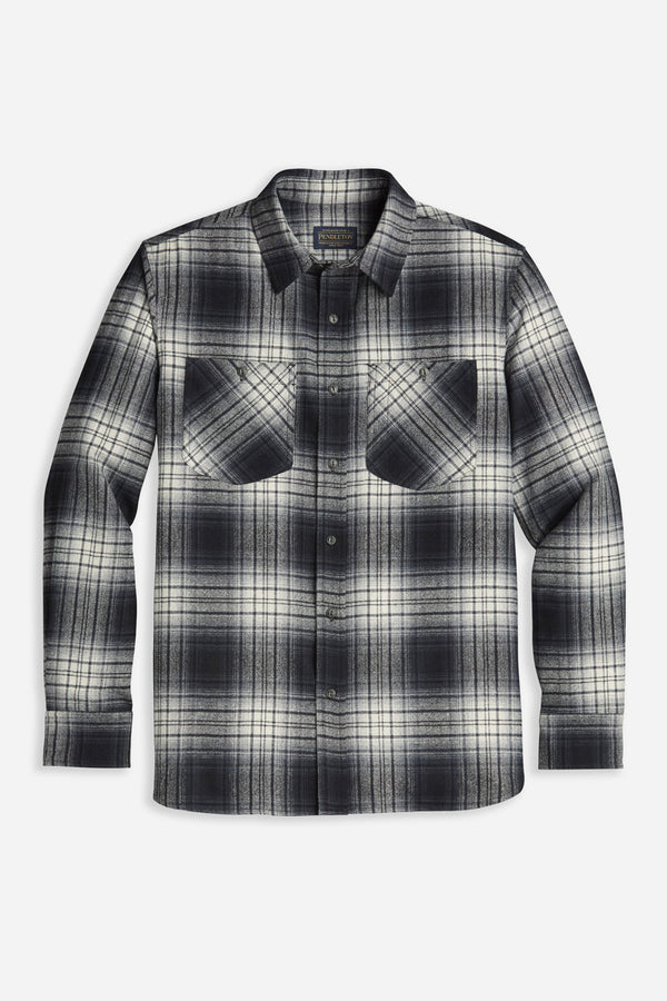 Ultraluxe Merino Shirt Black/Grey Ombre