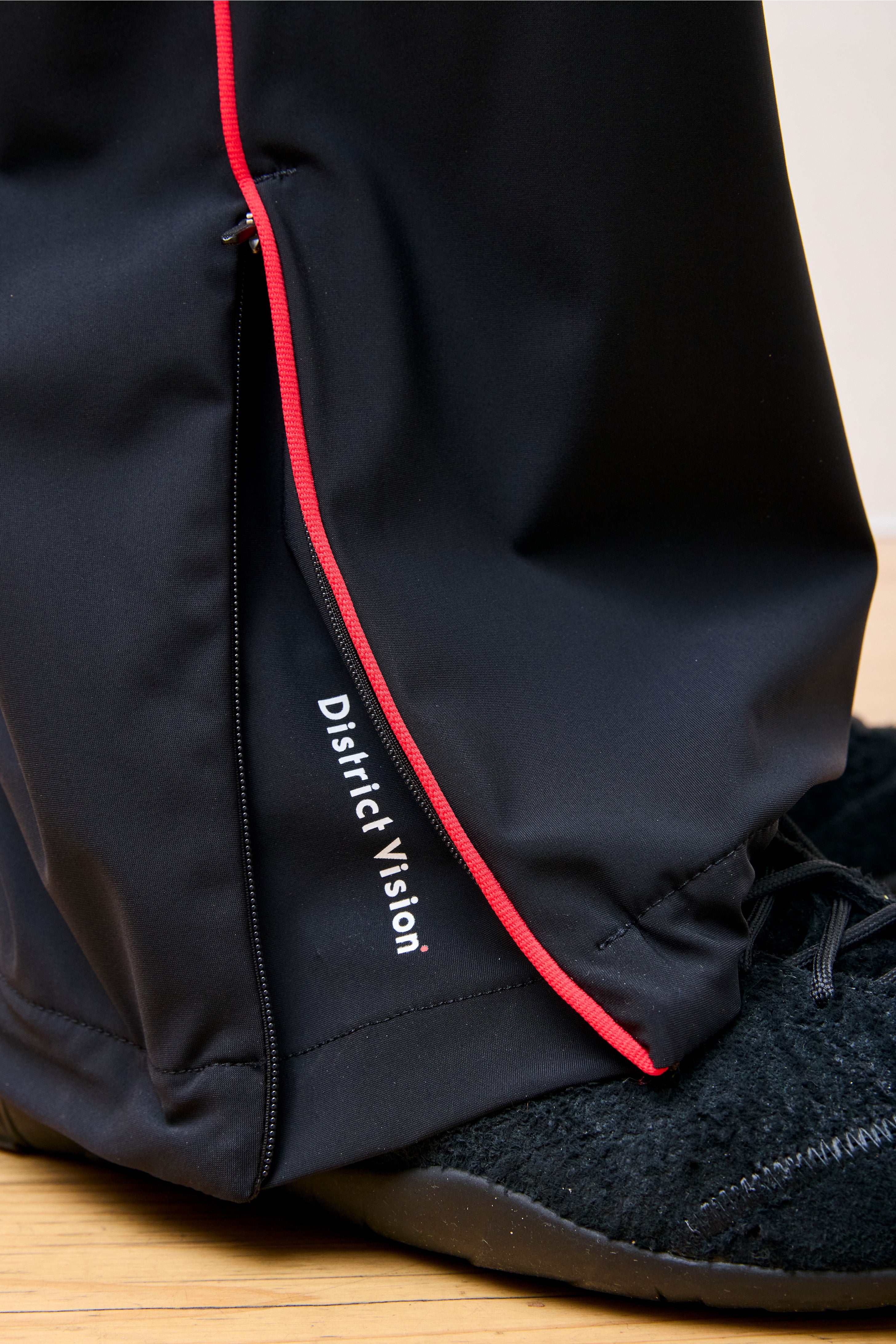 Wide Leg Track Pants Black