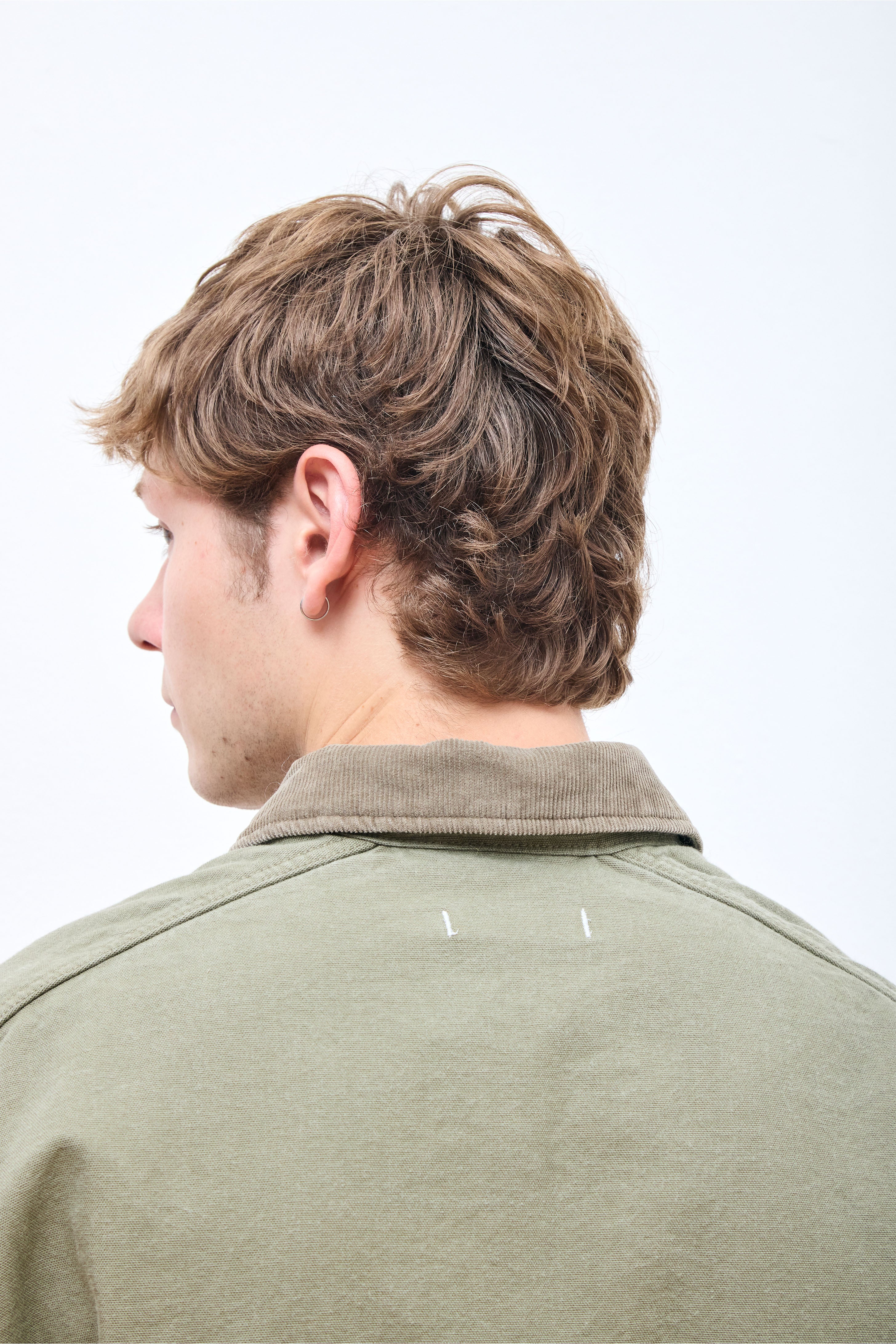 Worker Jacket Cotton Sulfur Dye Khaki