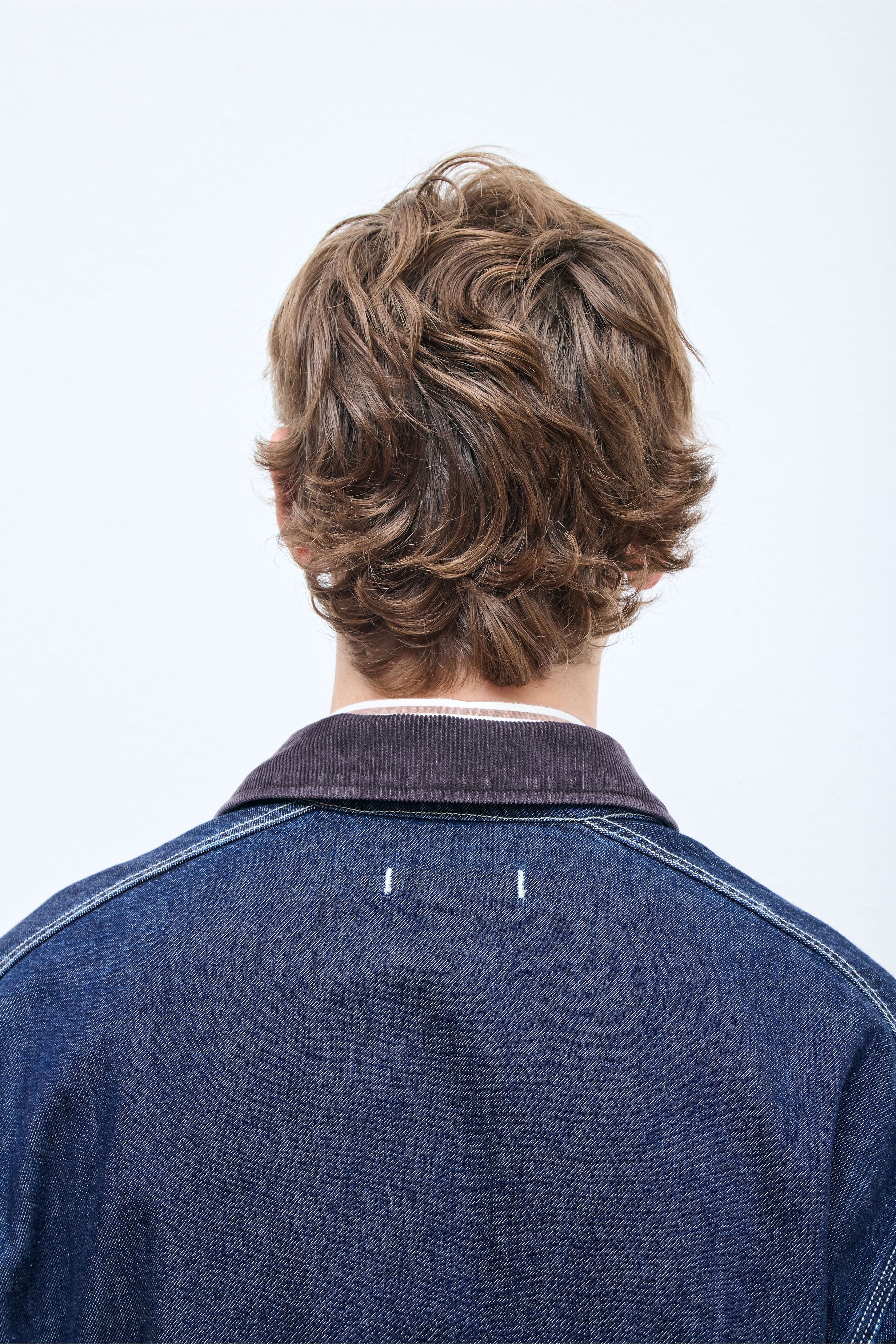 Worker Jacket Raw Denim Indigo/Brown