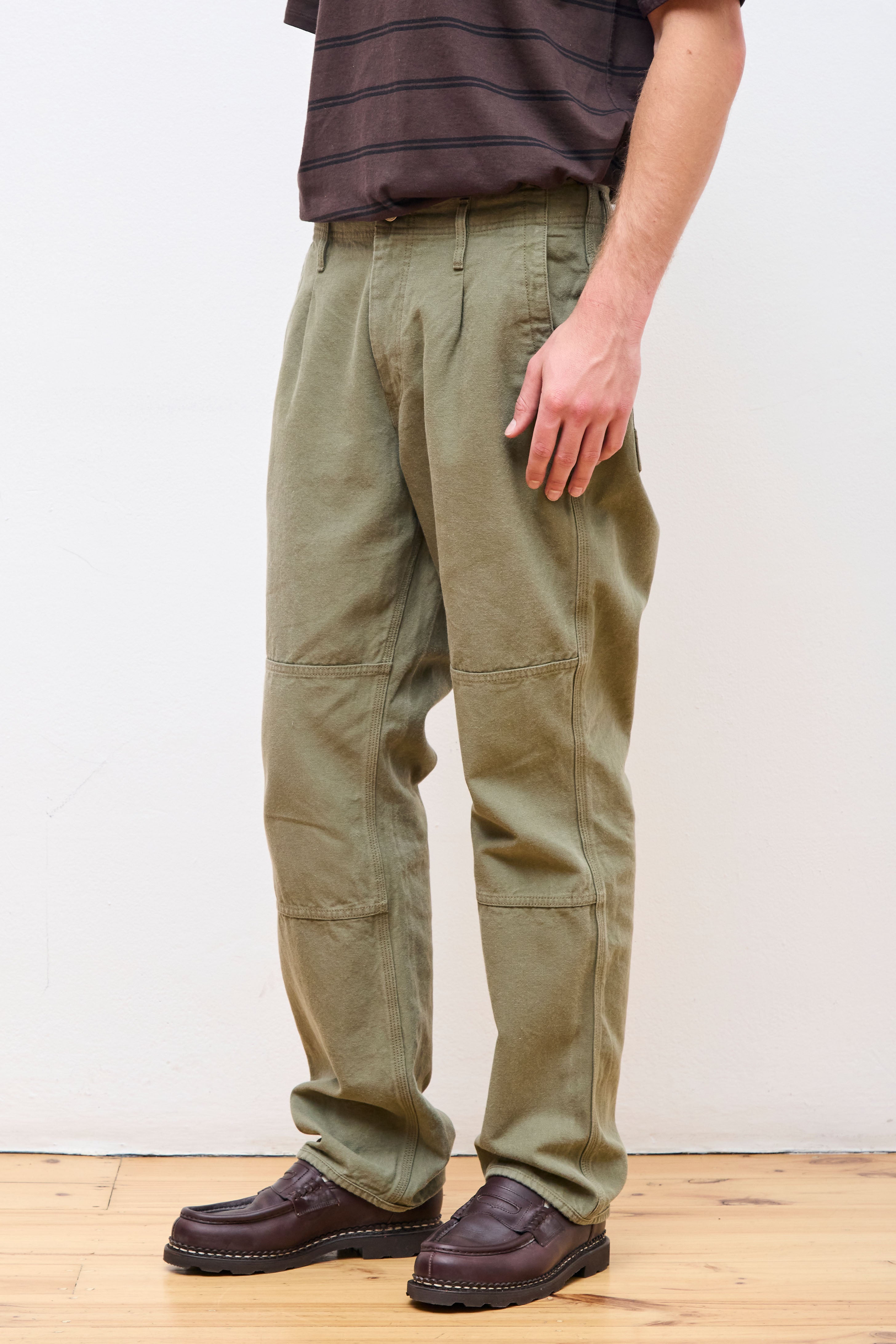 Worker Trousers Sulfur Dye Khaki