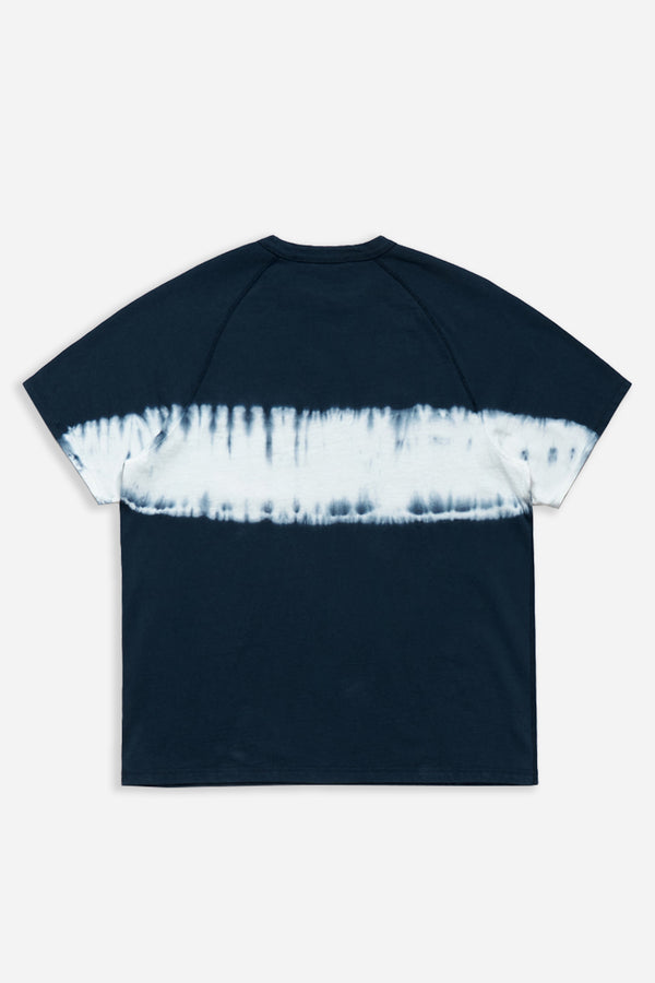 Cover Stitch T-Shirt Tie Dye Dark Navy