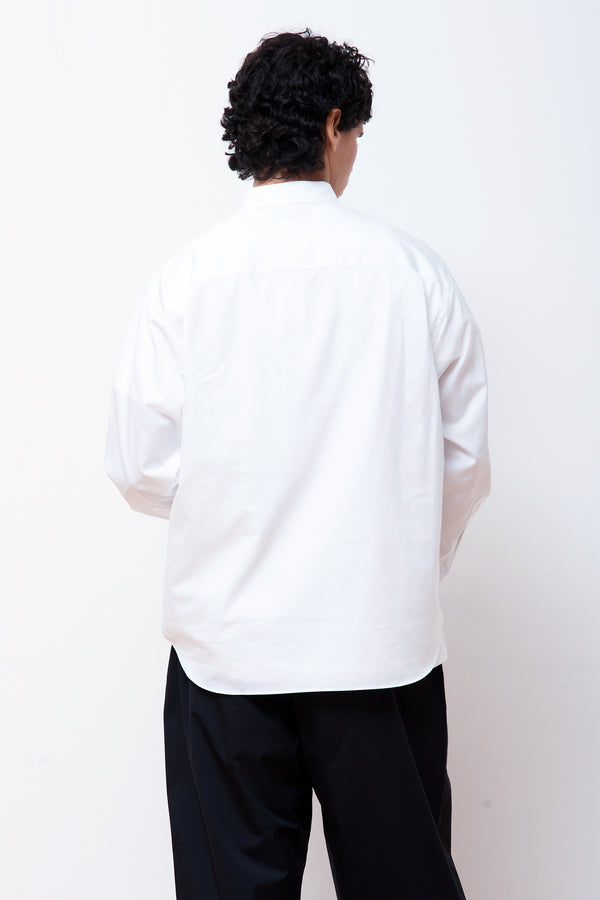 Cotton Embroided Logo Shirt White