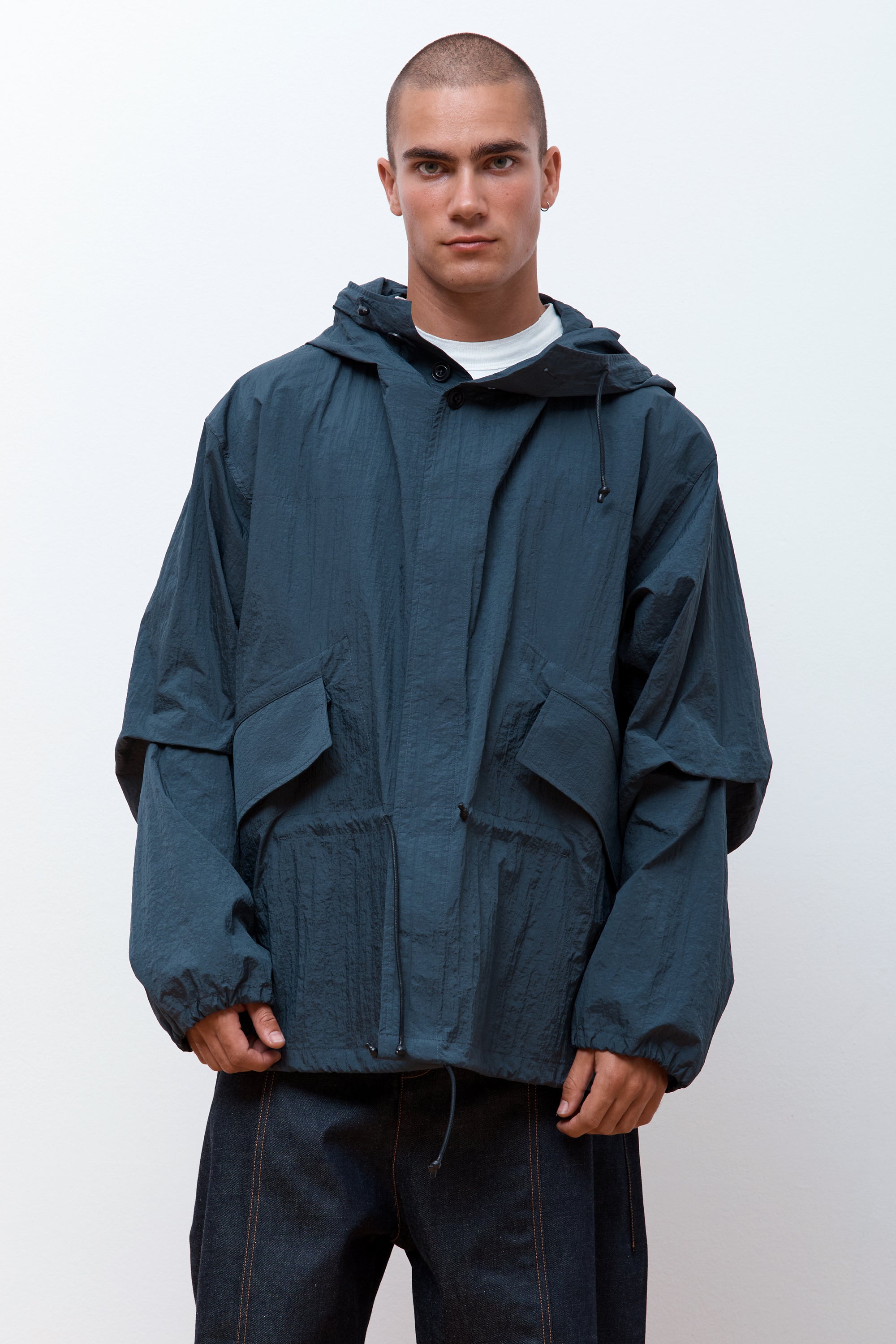 Short Parka  Slate
