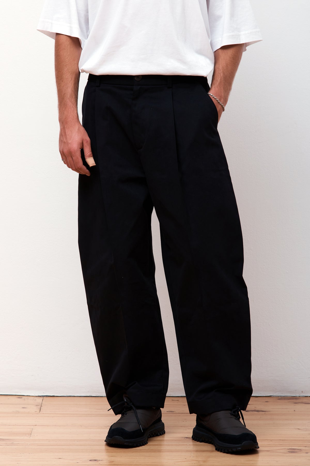 Studio Nicholson Bridges Pant Peached Cotton Black