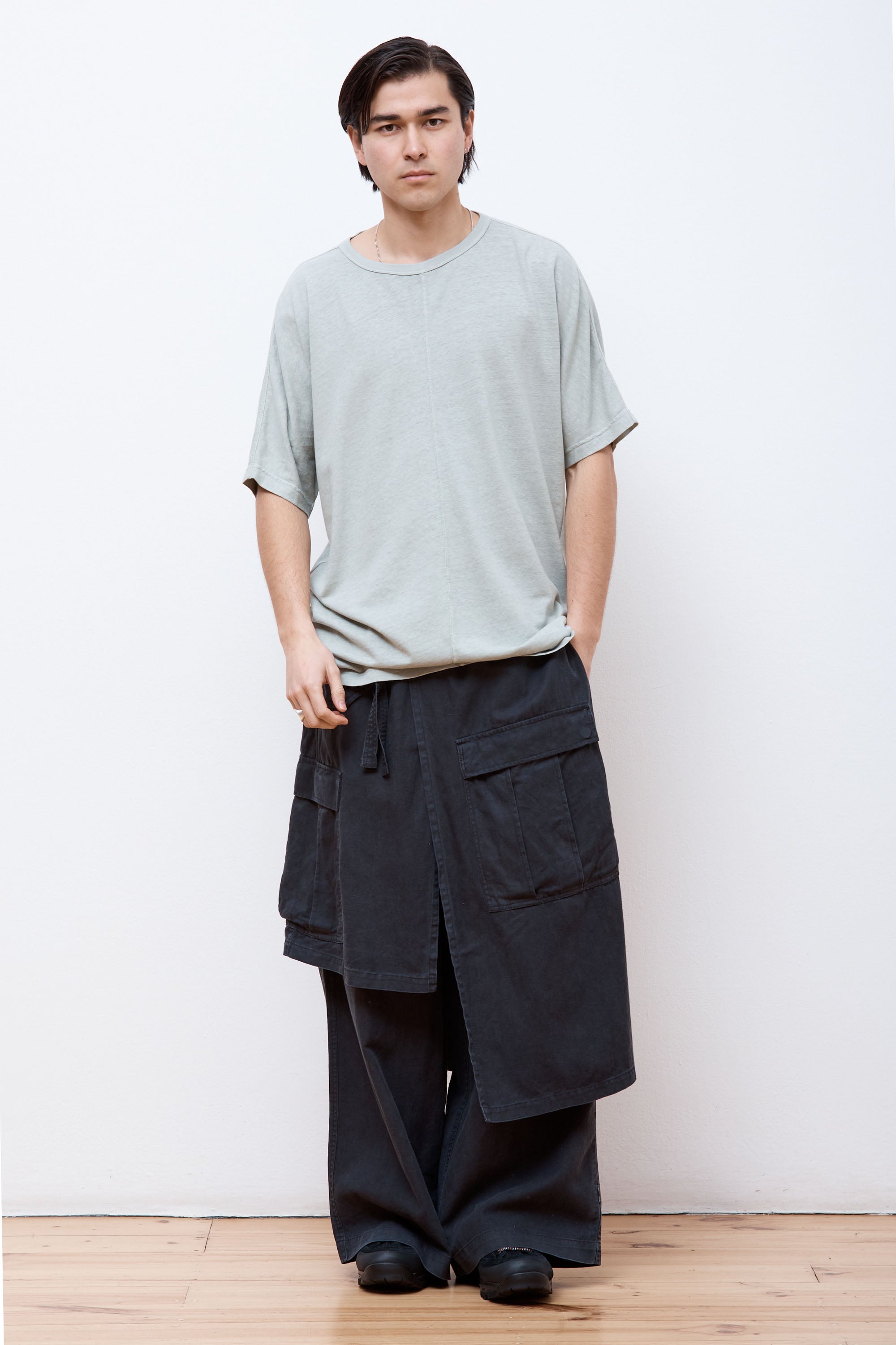 Hemp Cross Oversized T-Shirt Sage