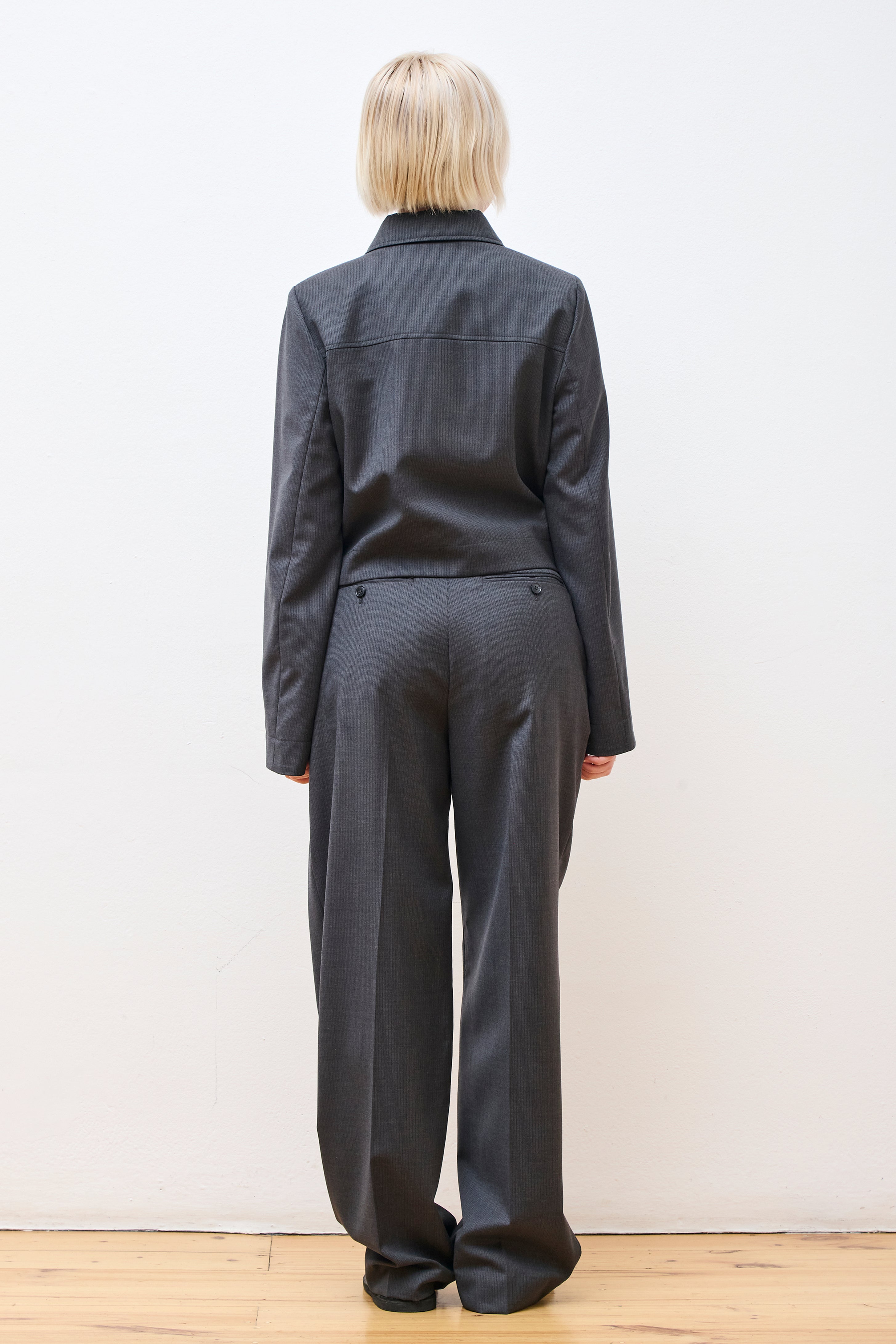 Above Jacket Grey 50's Stripe