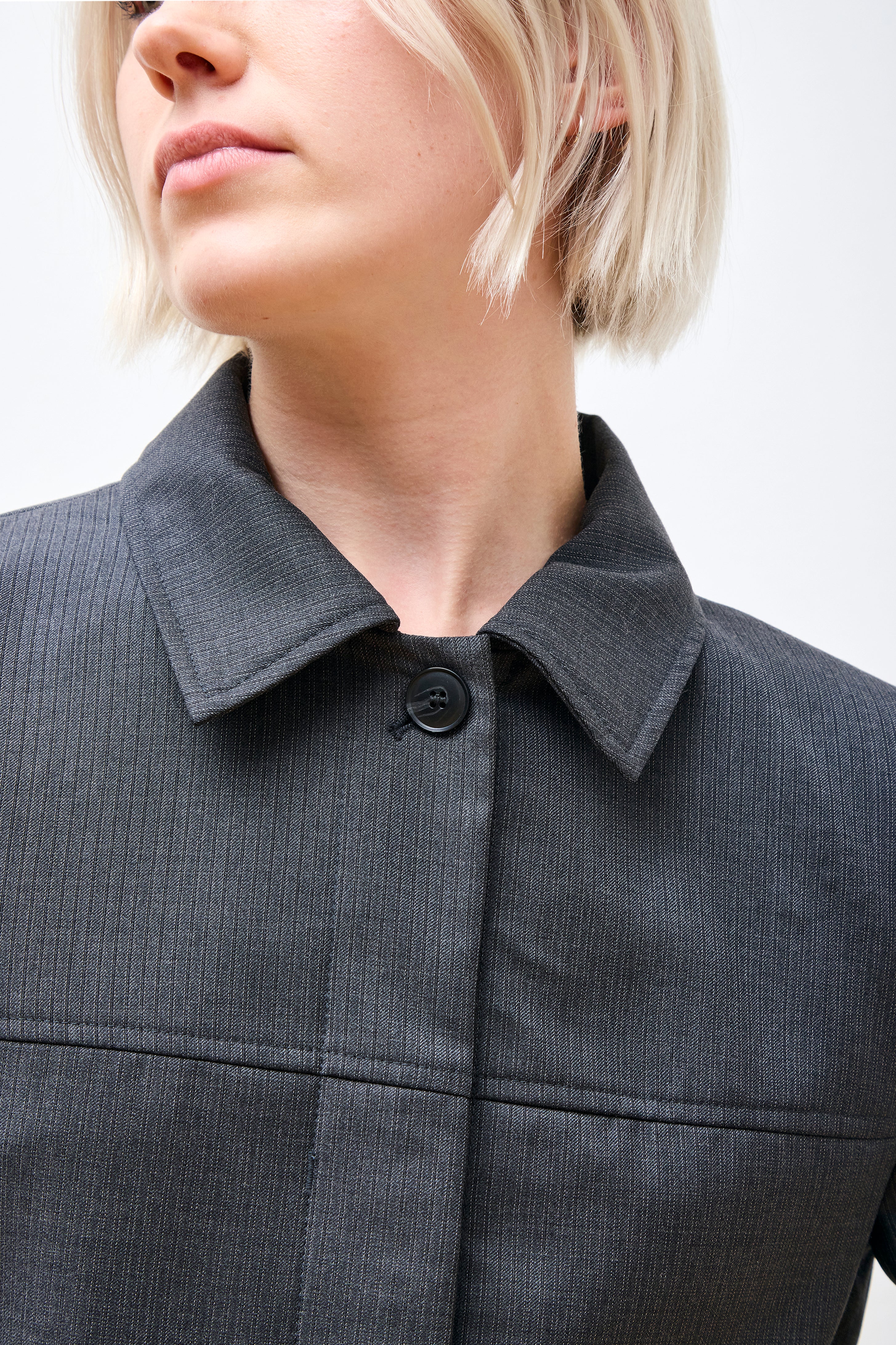 Above Jacket Grey 50's Stripe