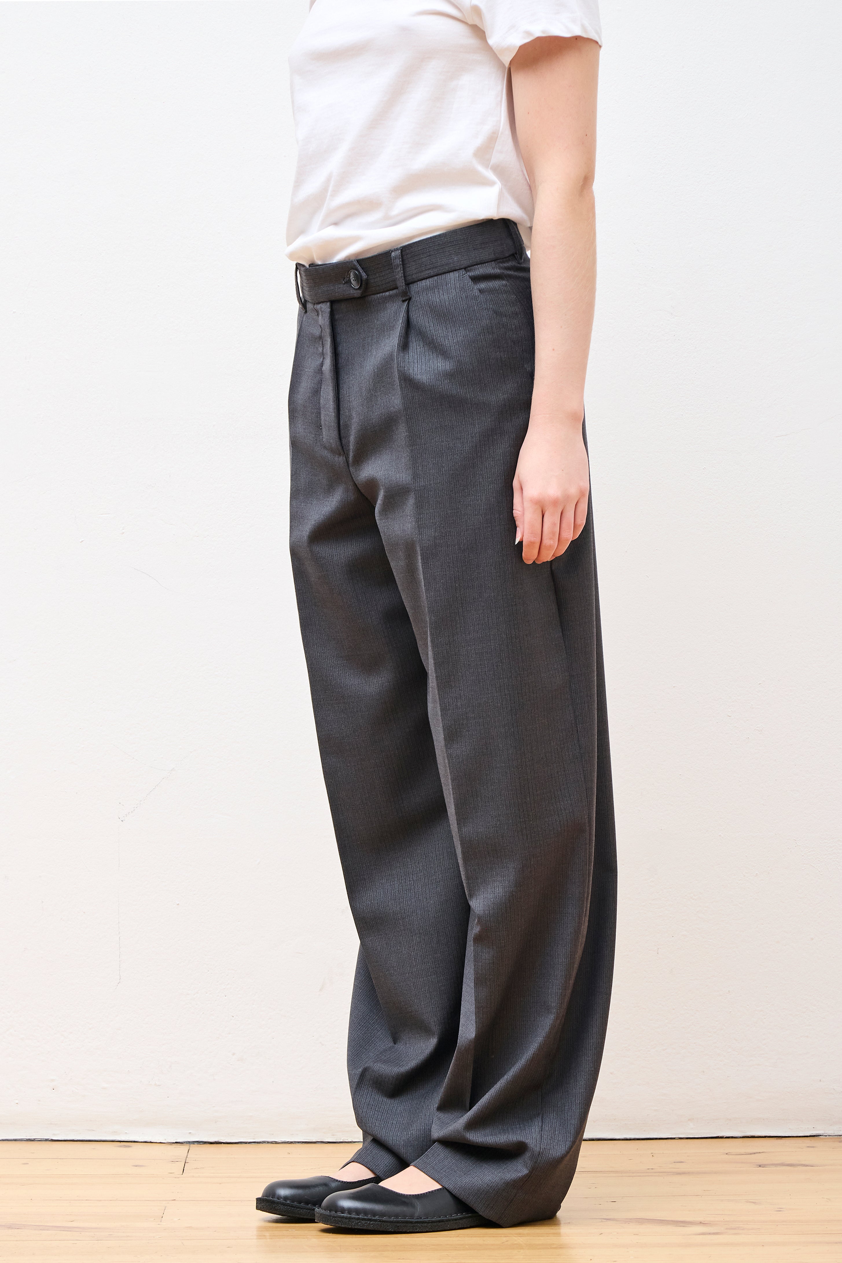 Primary Trousers Grey 50s Stripe