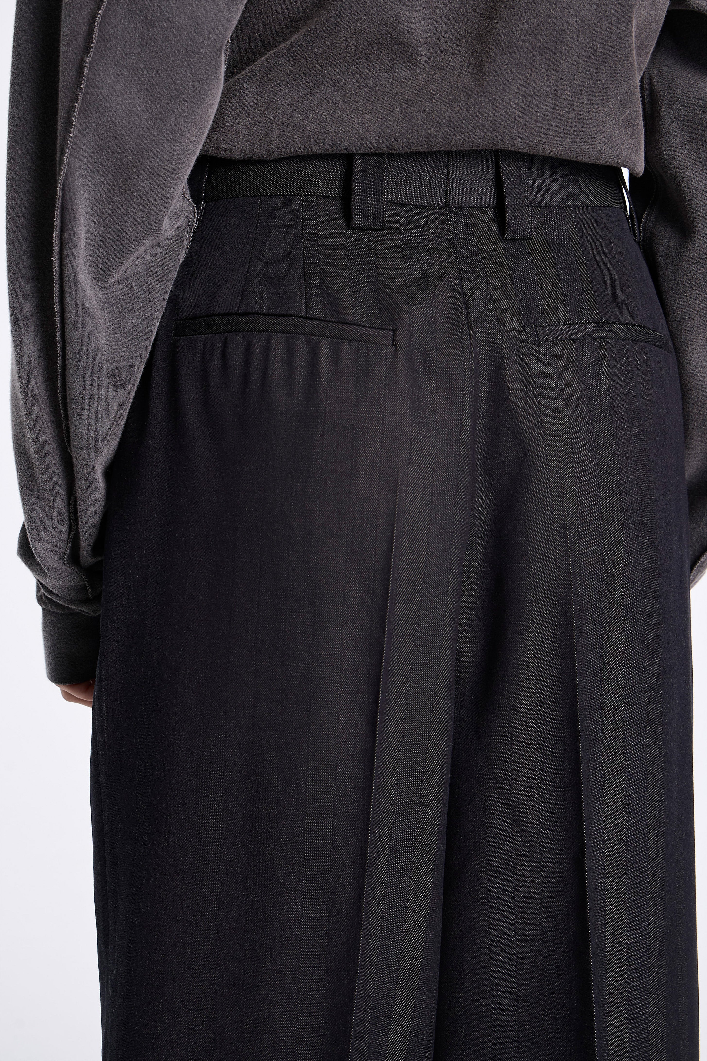 Favorite Trousers Black Solaro Herringbone
