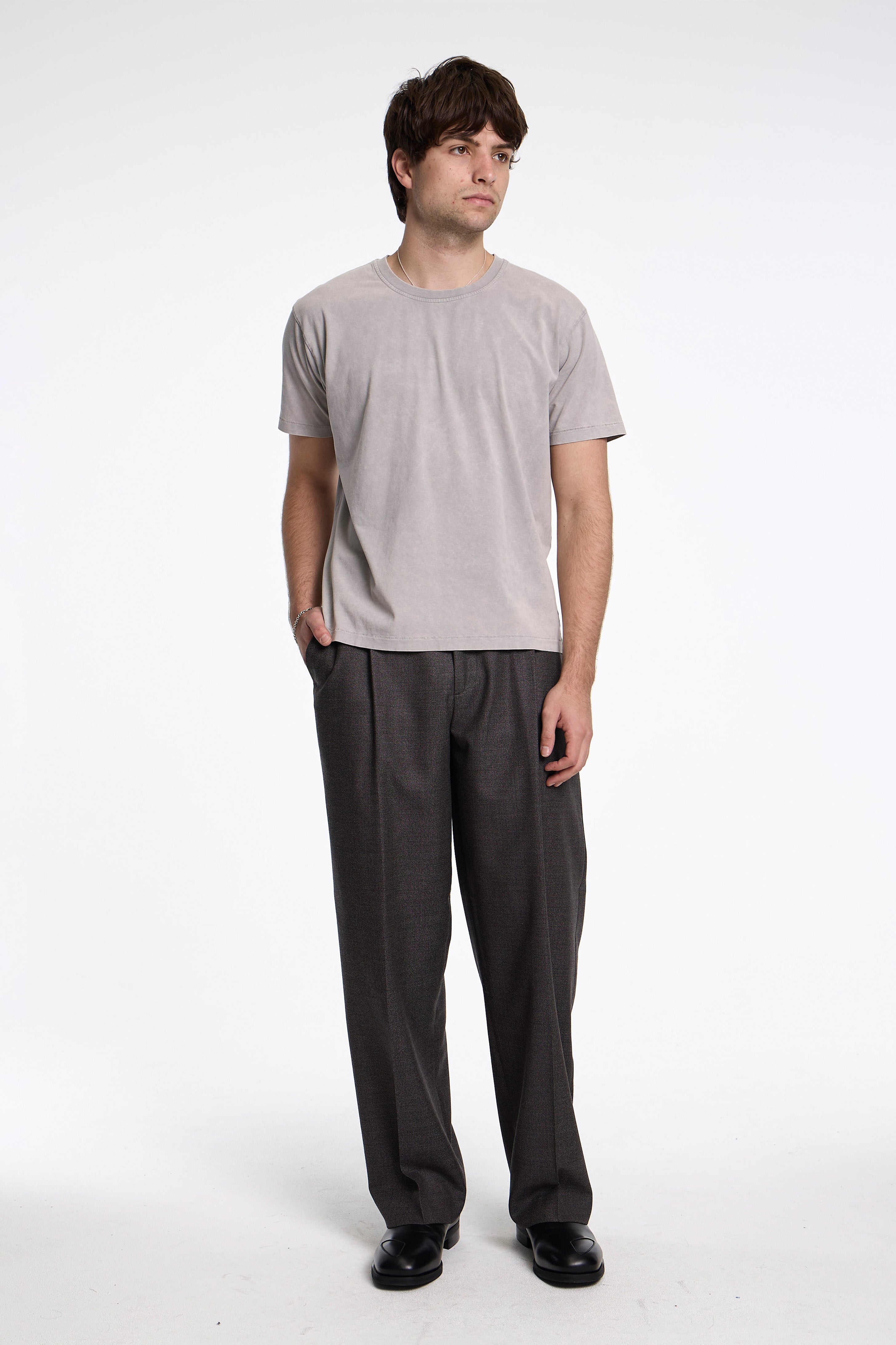 New Tee Washed Light Grey