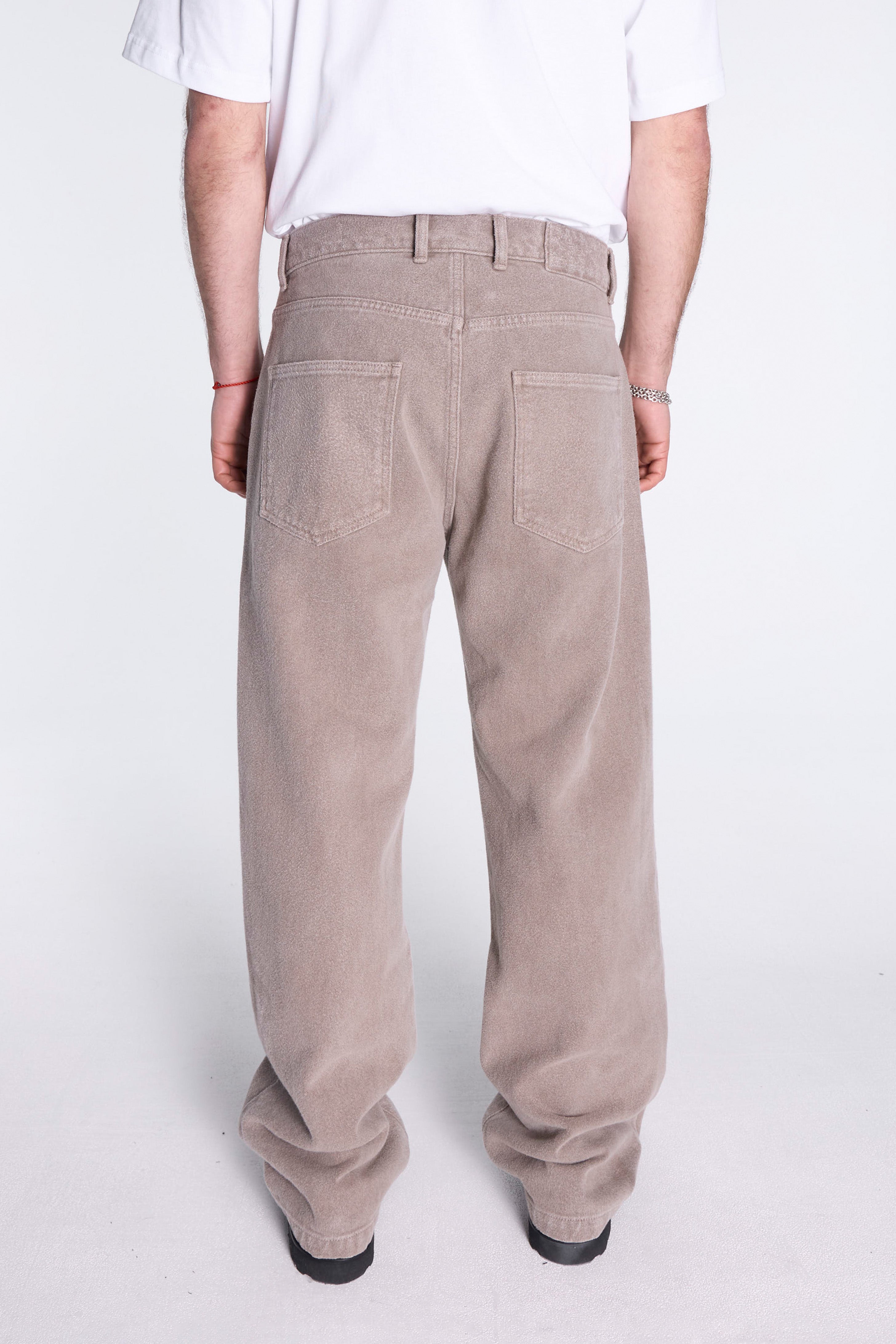 Straight Cut Jeans Brushed Mudstone