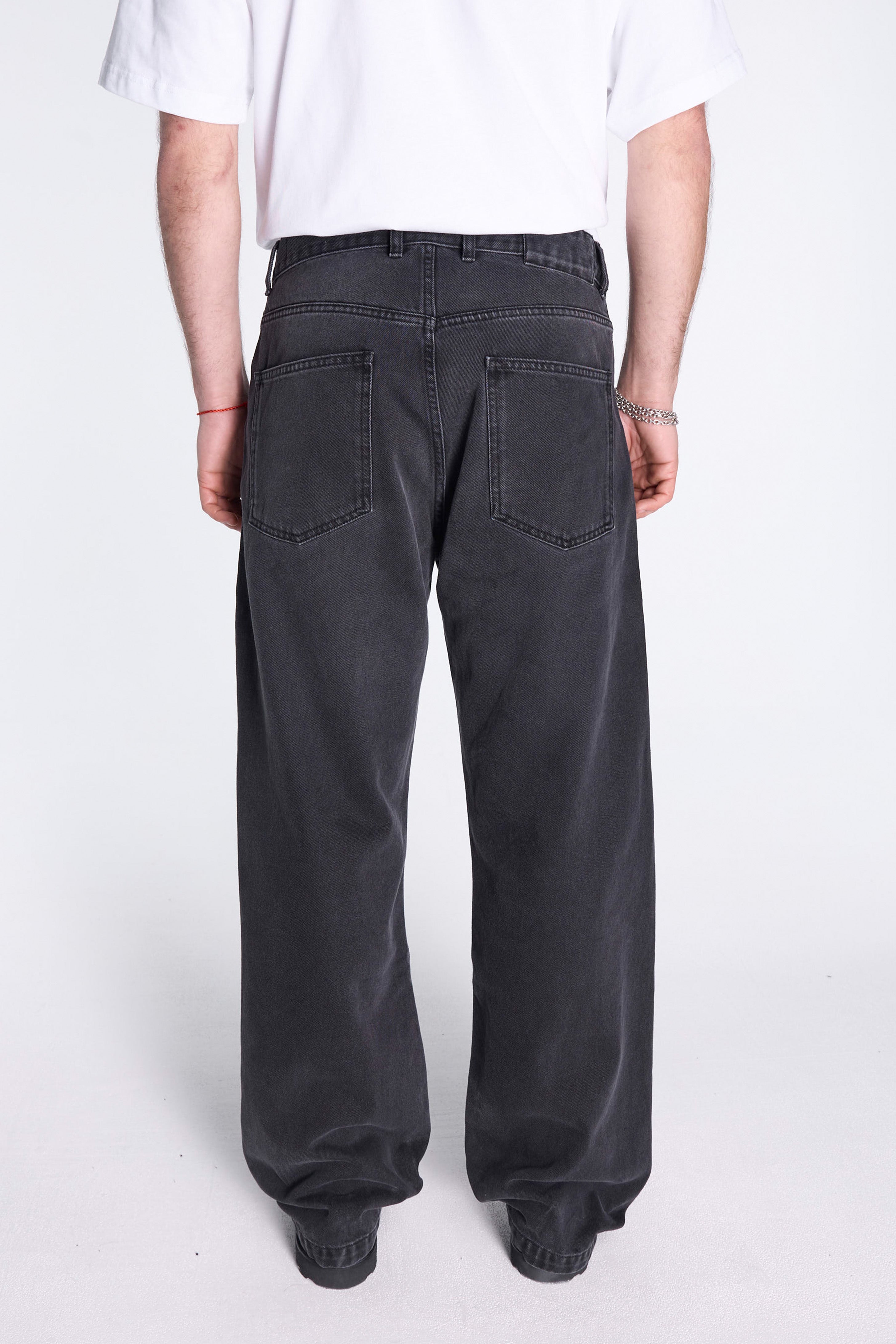 Straight Cut Jeans Faded Black