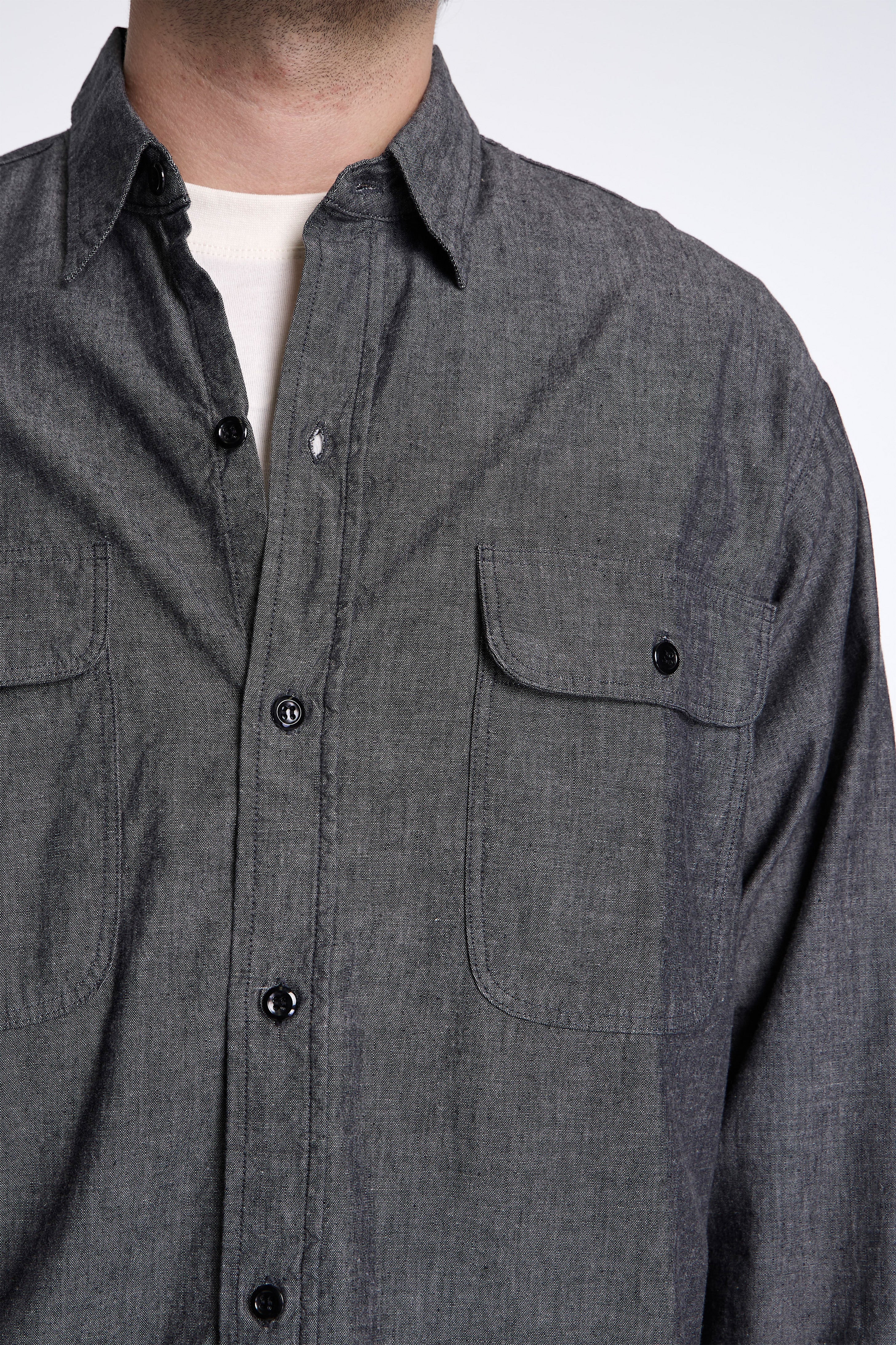 Black Chambray Work Shirt