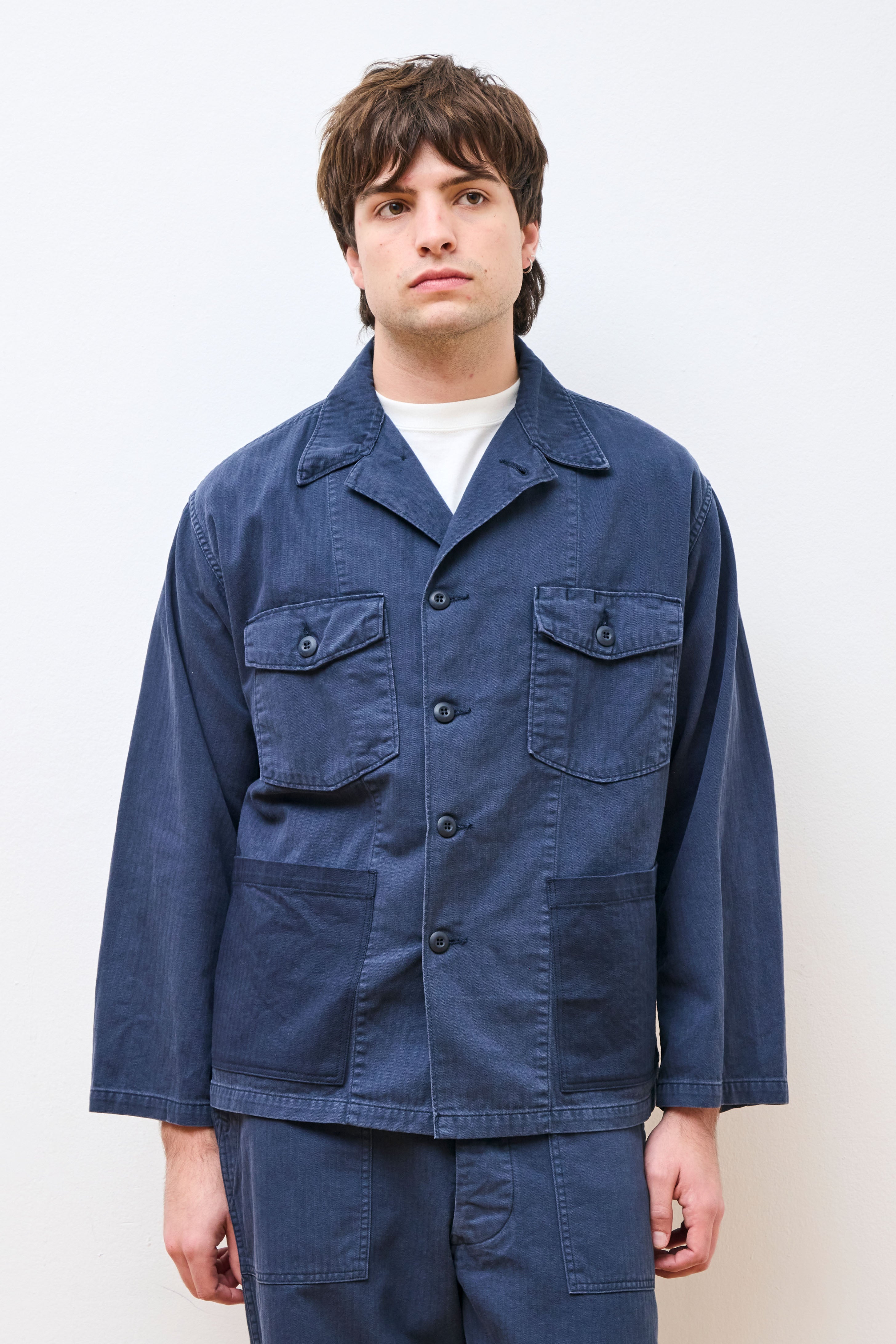 4 Pockets U.S Army Shirt Jacket Navy