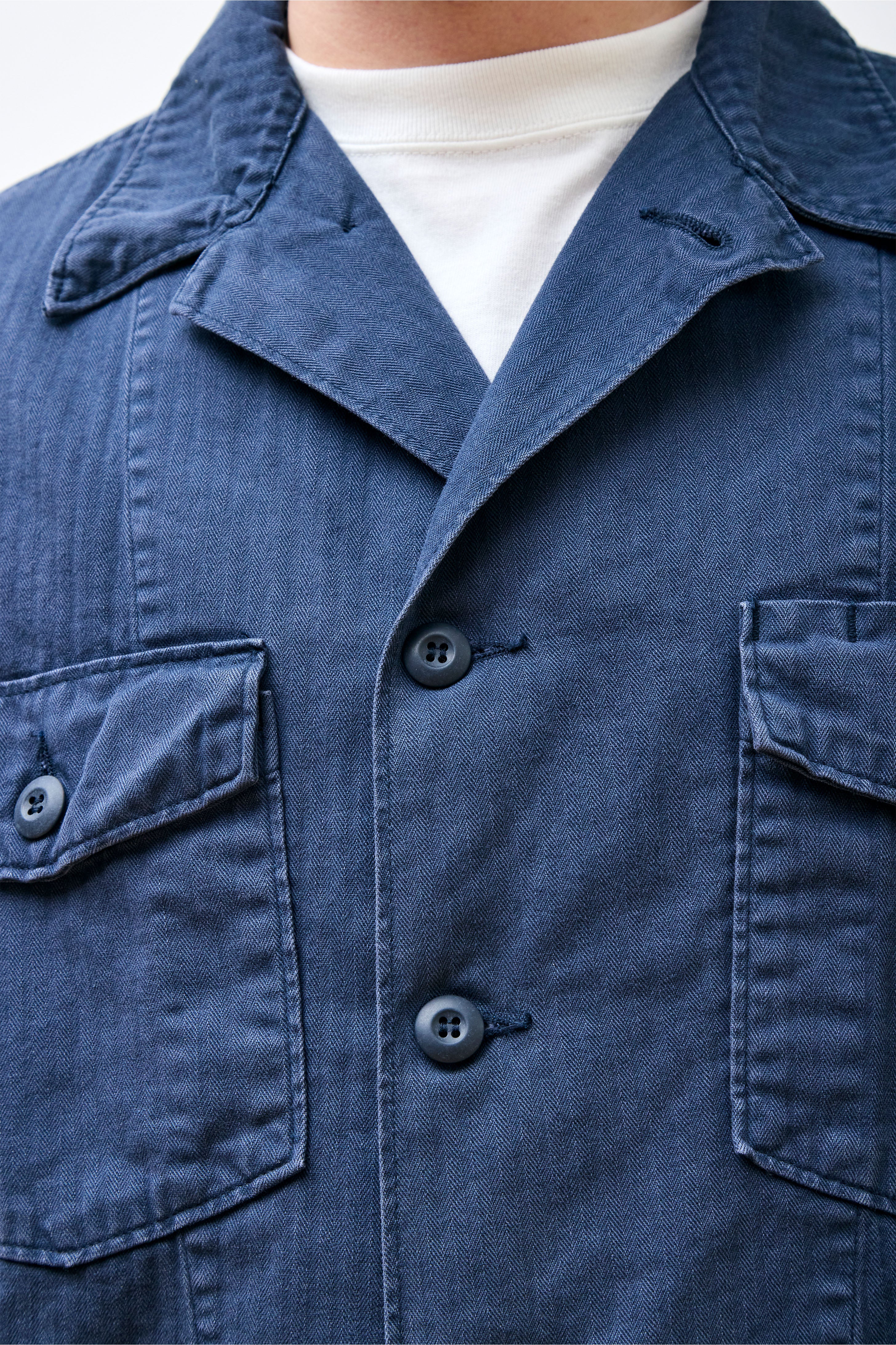 4 Pockets U.S Army Shirt Jacket Navy