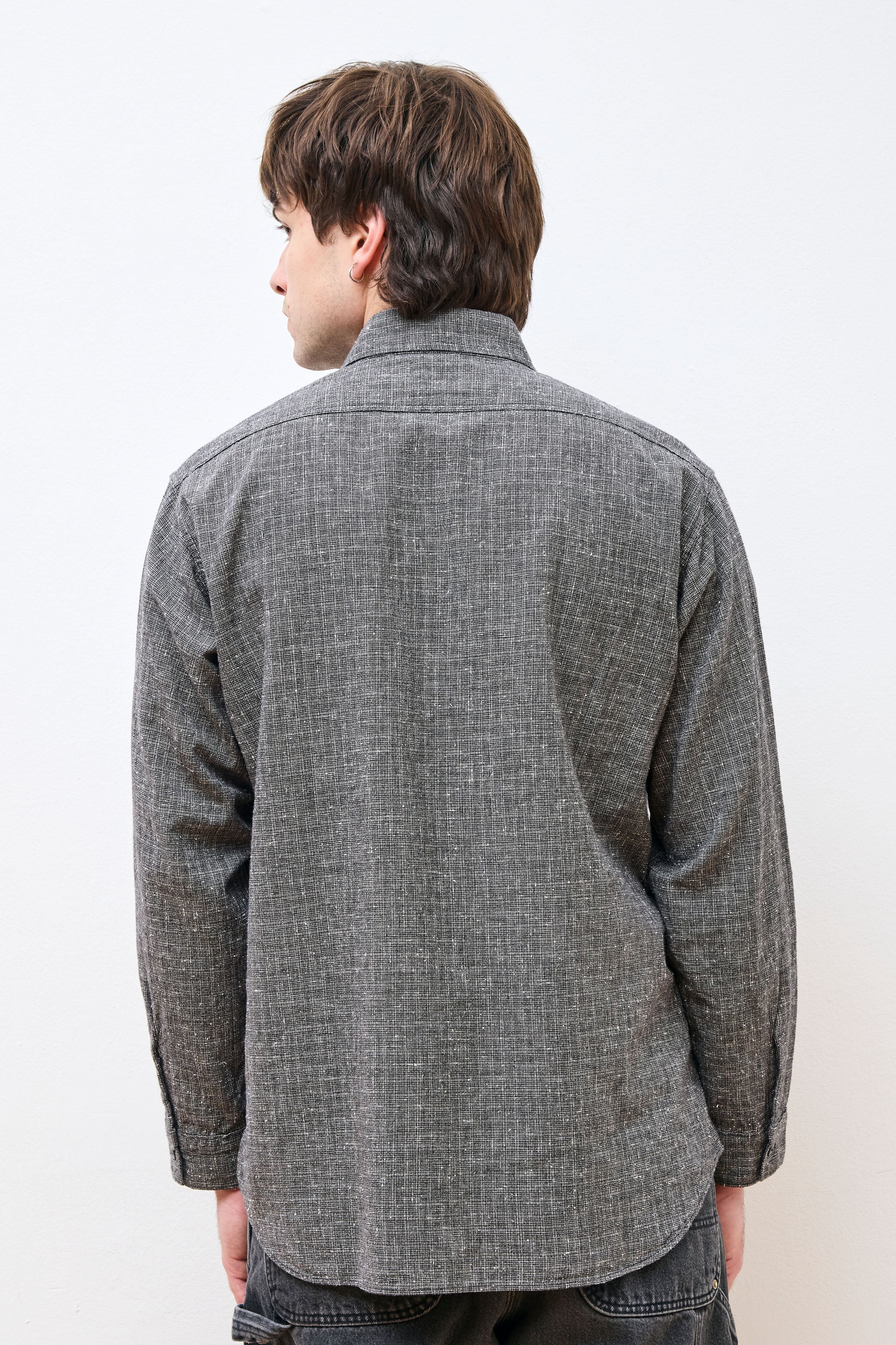 Relax Fit Work Shirt Black Check