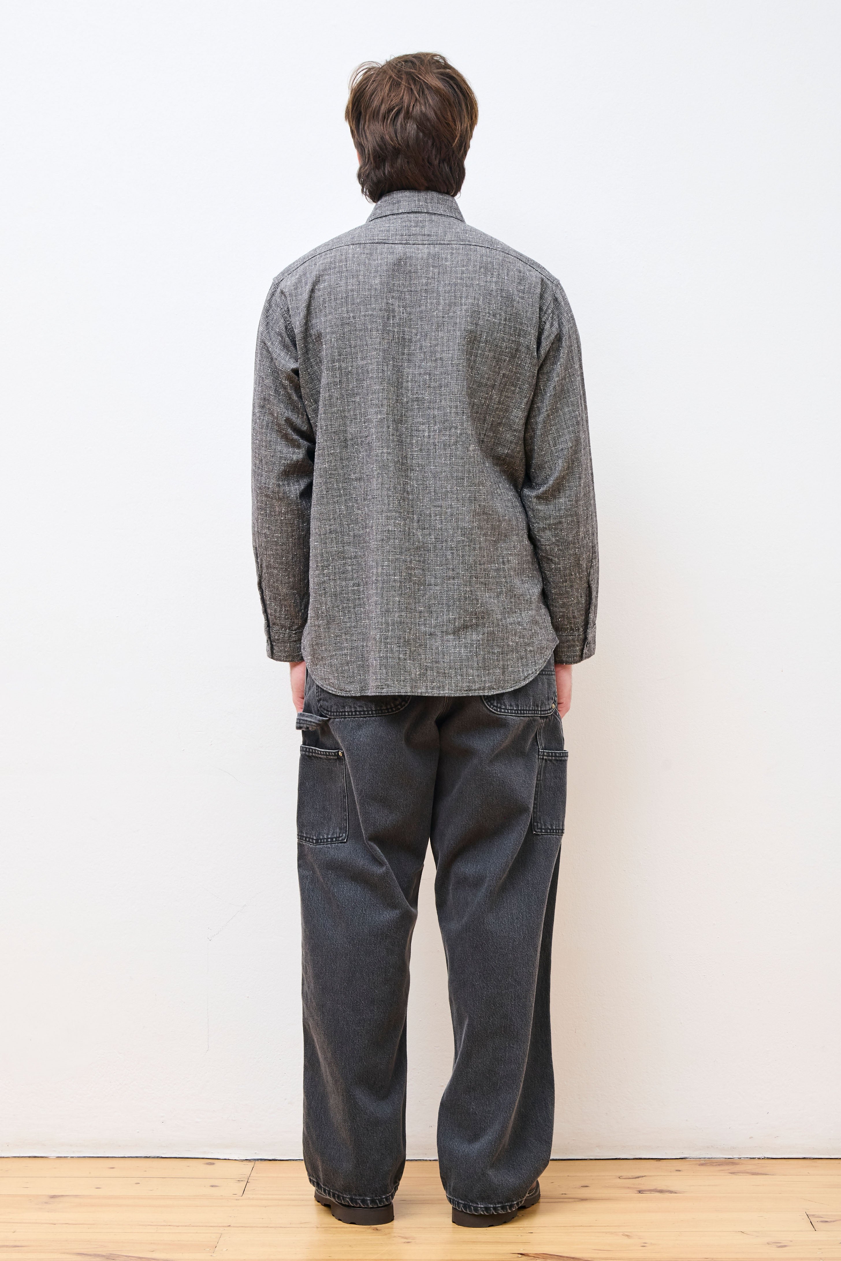 Relax Fit Work Shirt Black Check