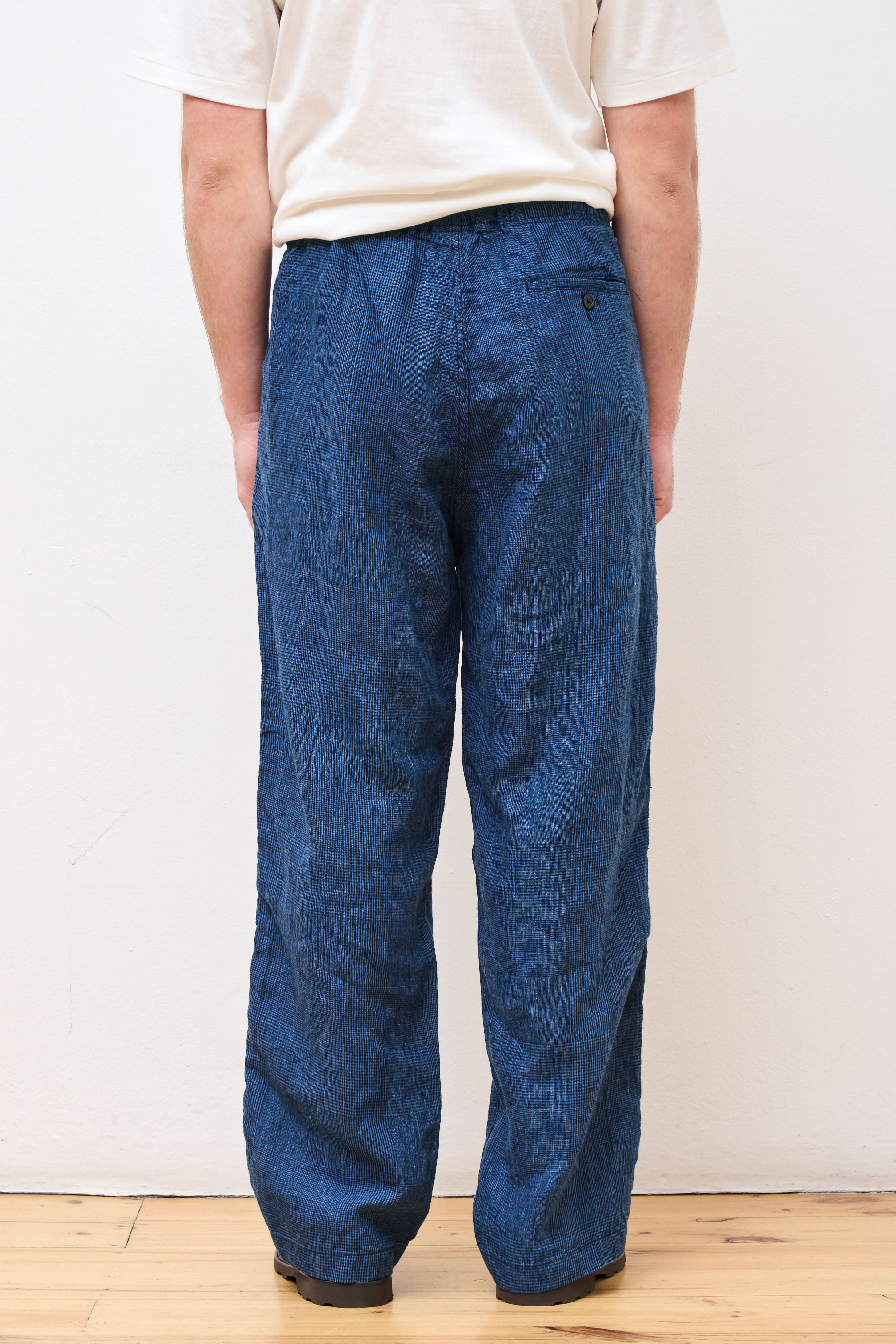 Wide Fit New Yorker Indigo Check