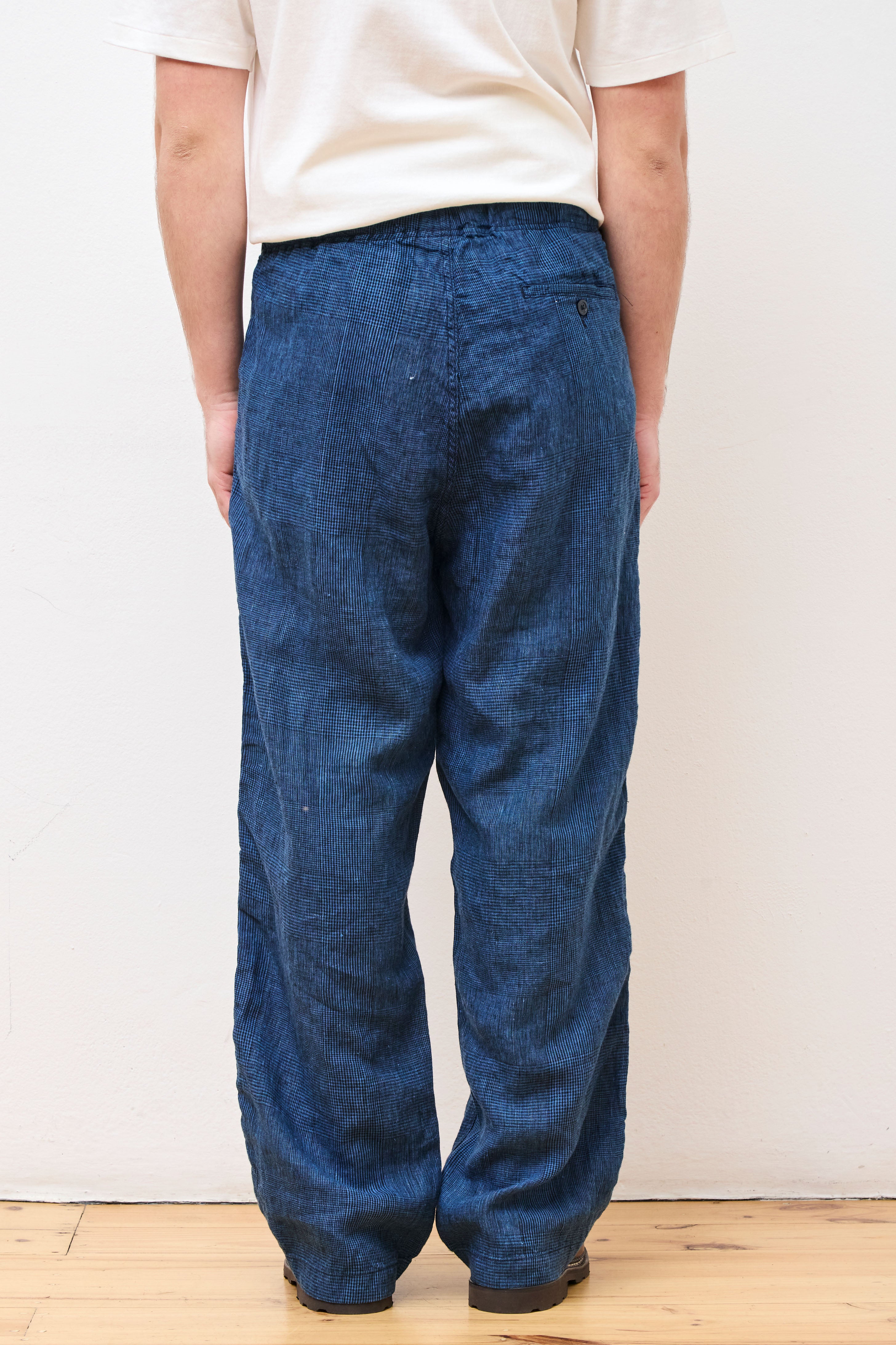 Wide Fit New Yorker Indigo Check