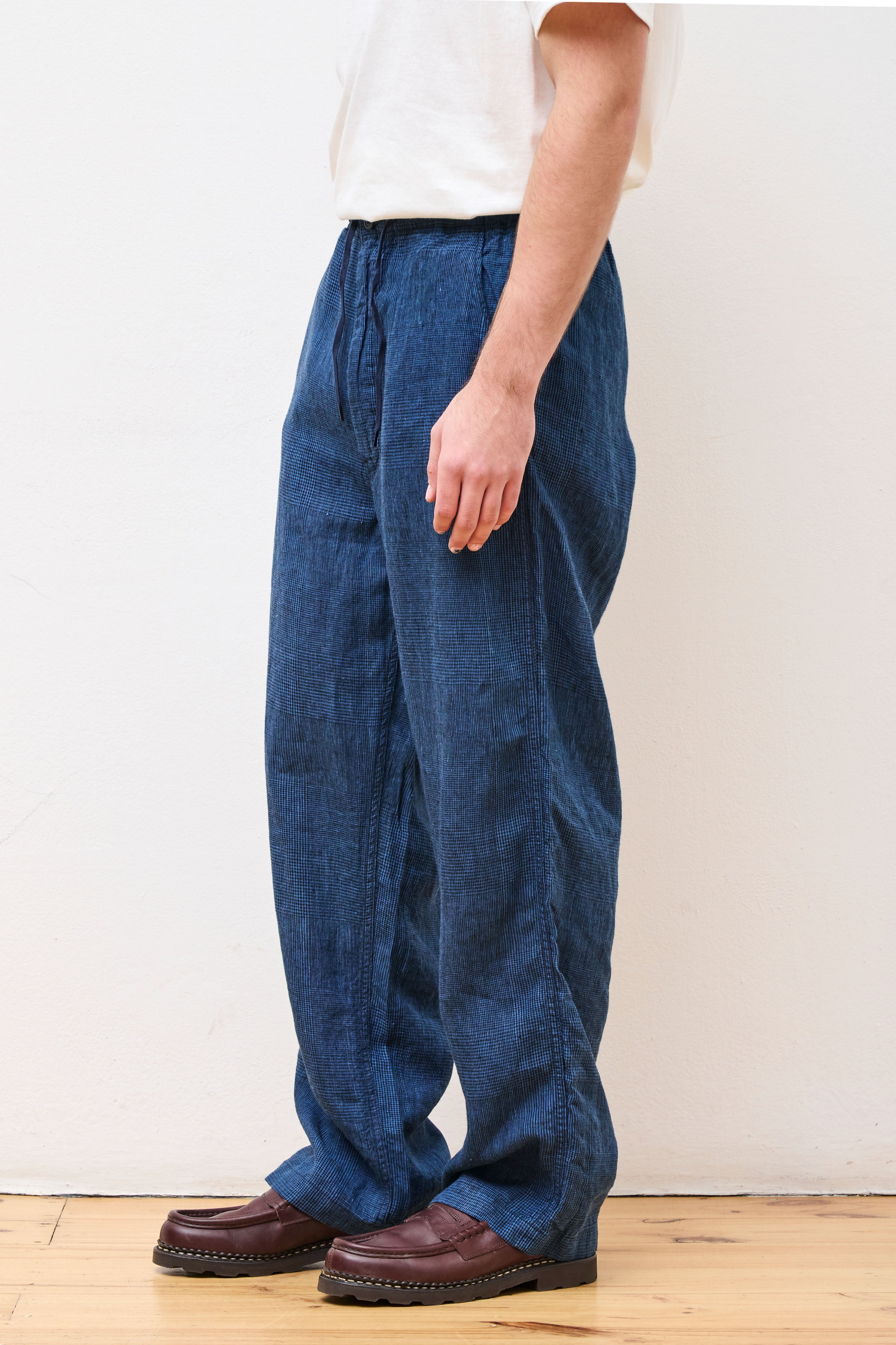 Wide Fit New Yorker Indigo Check