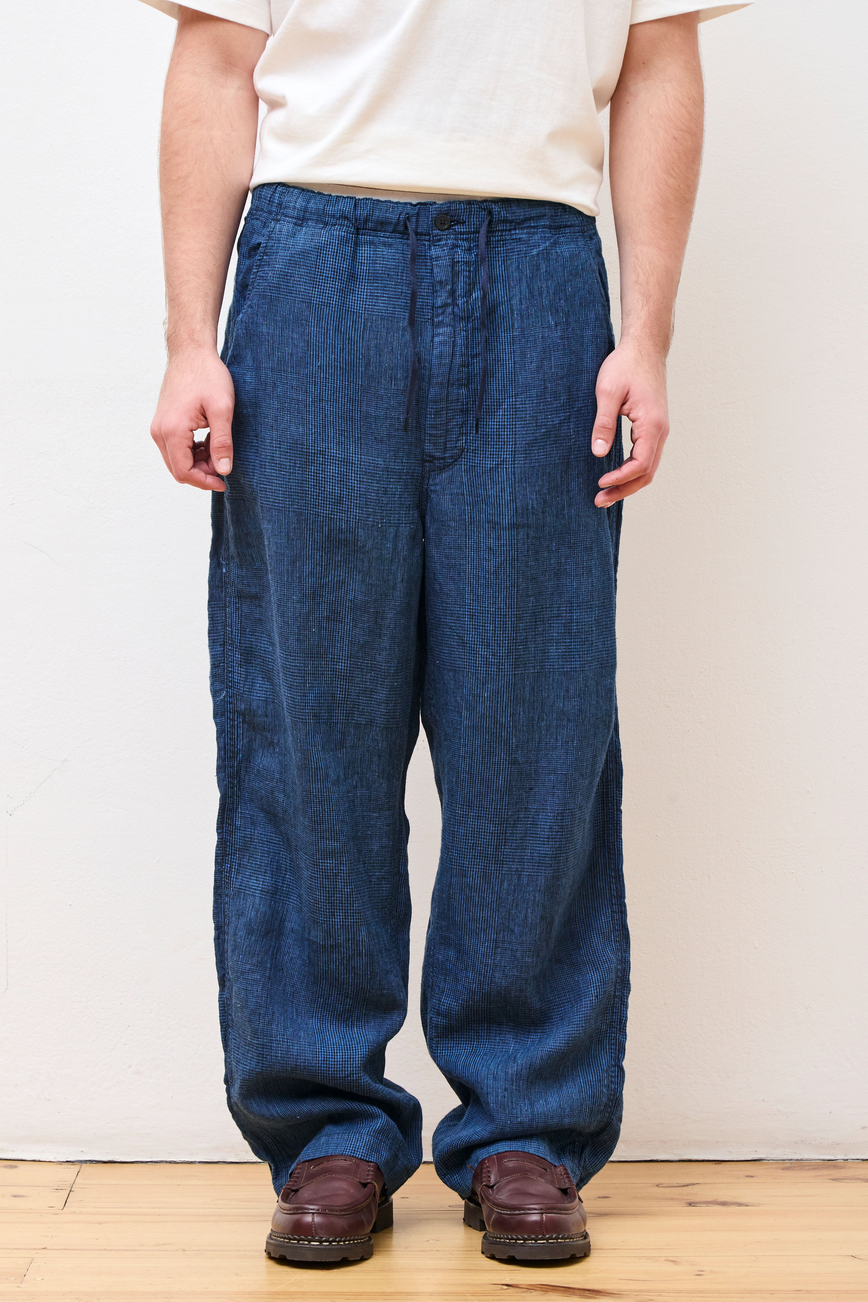 Wide Fit New Yorker Indigo Check