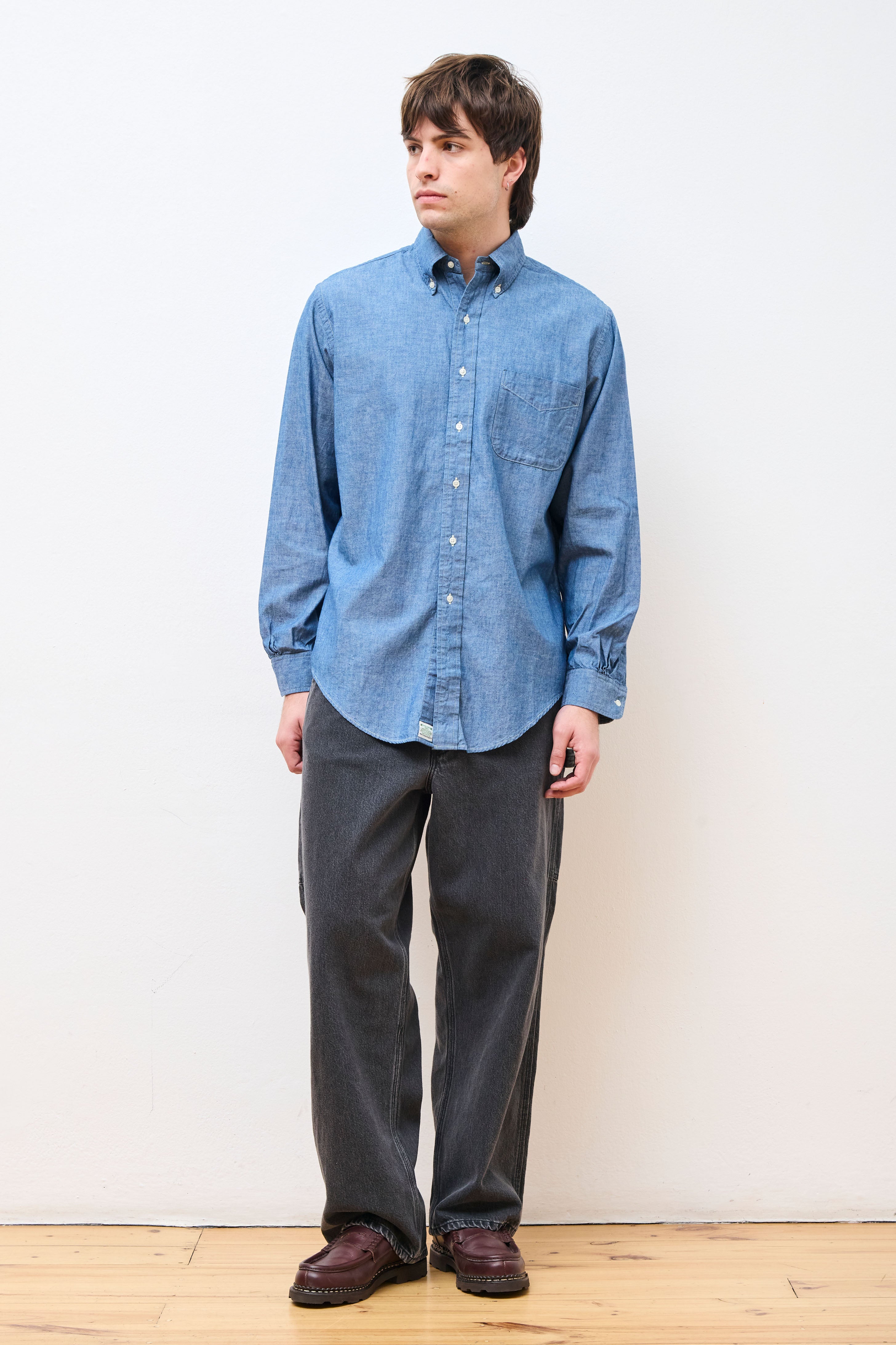 Chambray Standard Button Down Shirt