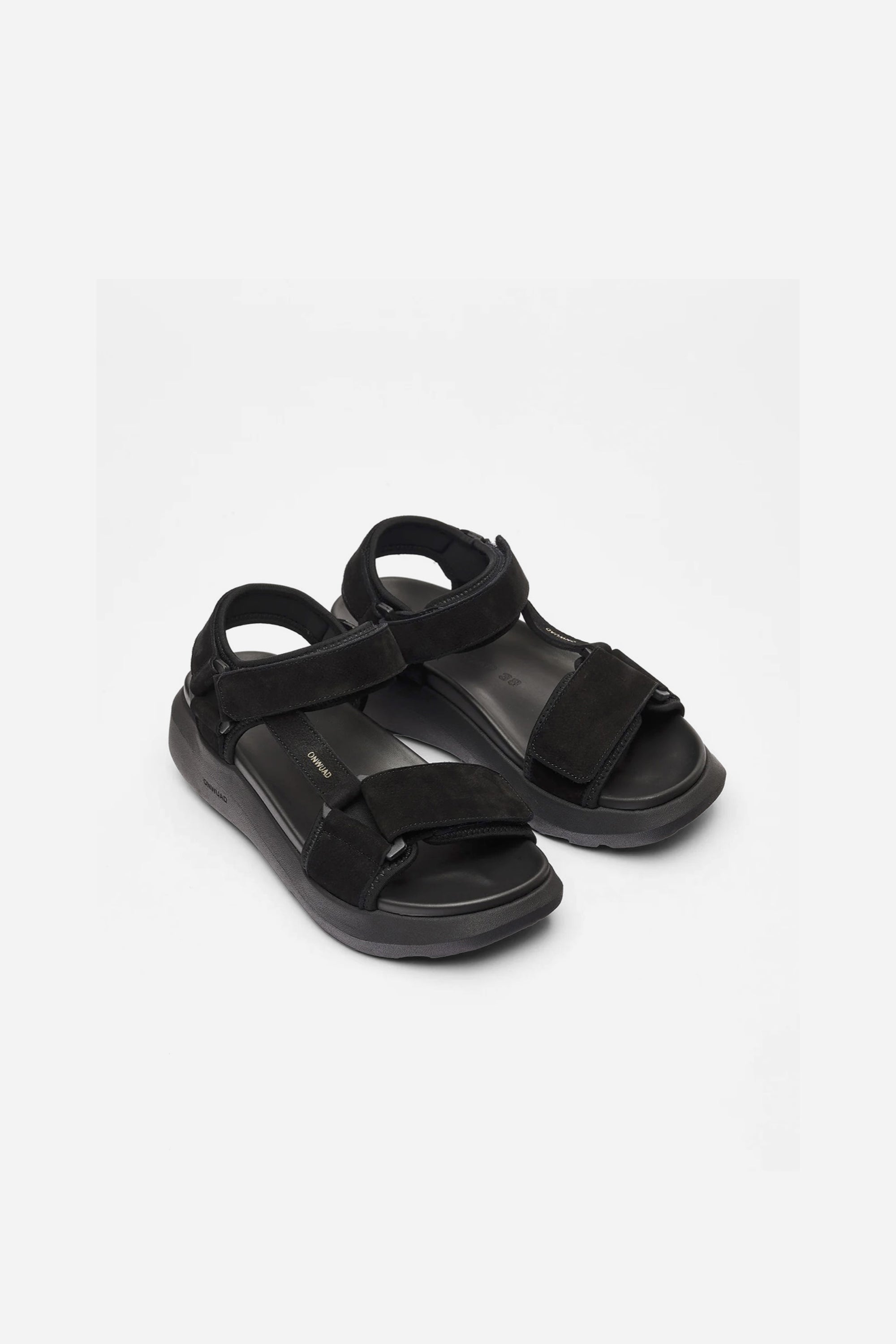 Schon Tech Nubuck Sandal Black