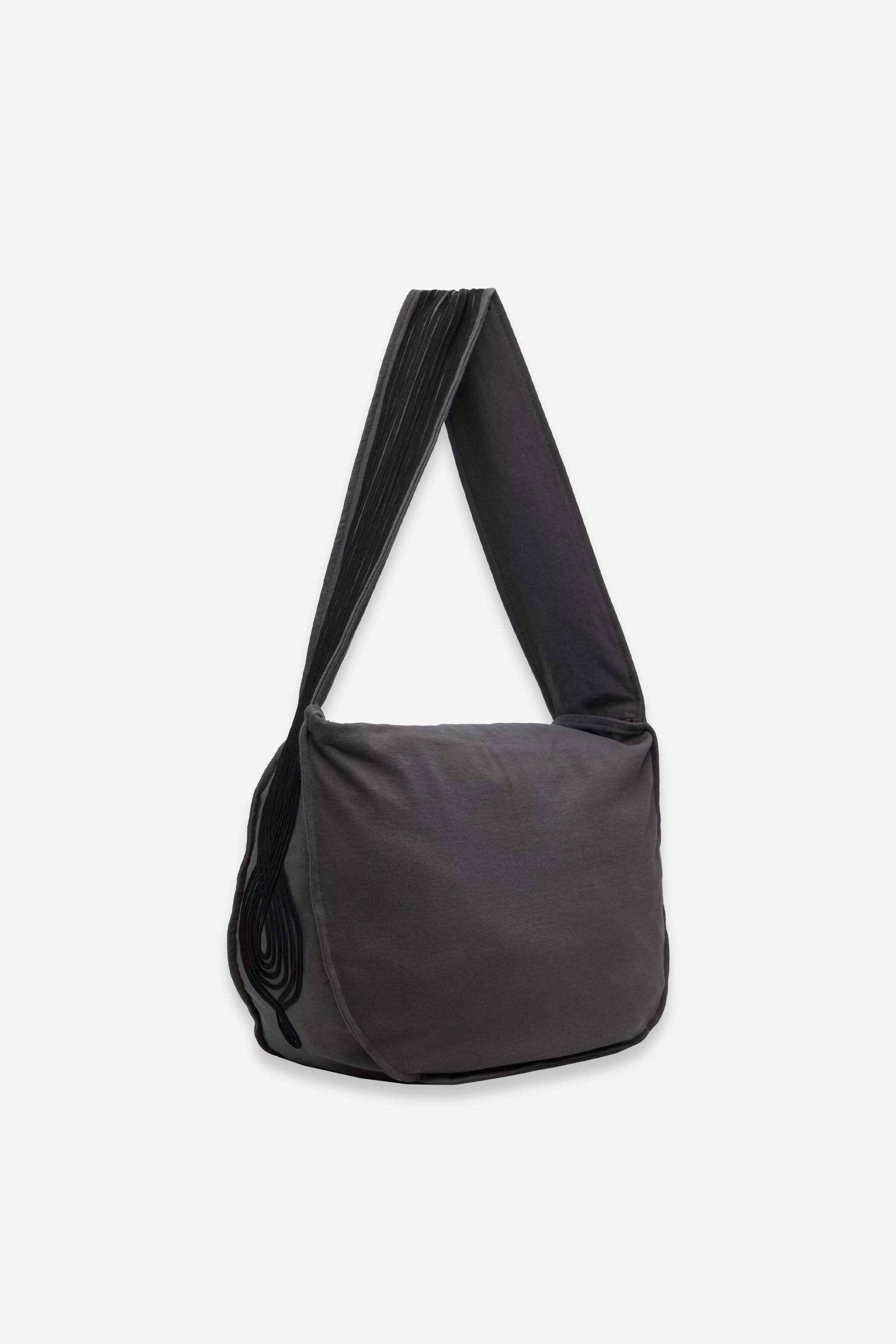 "Appliqué" Messenger Bag Washed Black