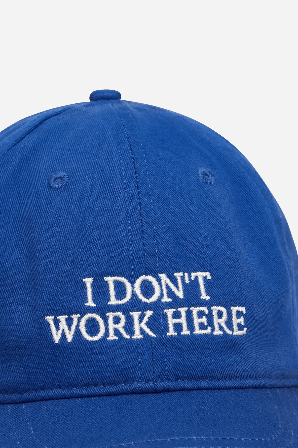 Sorry I Don't Work Here Hat Royal Blue