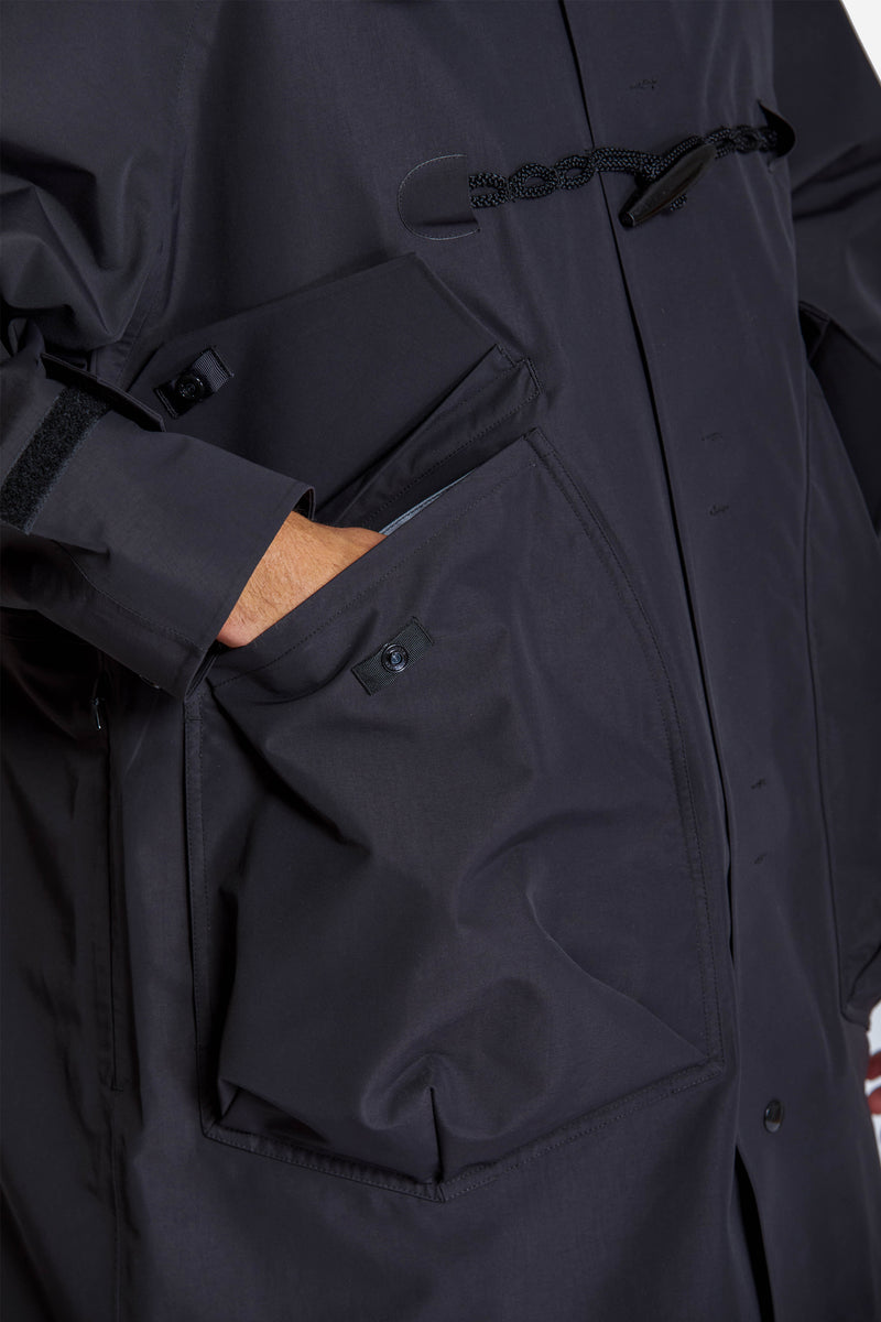 Back Pack Holder Duffel Coat Black