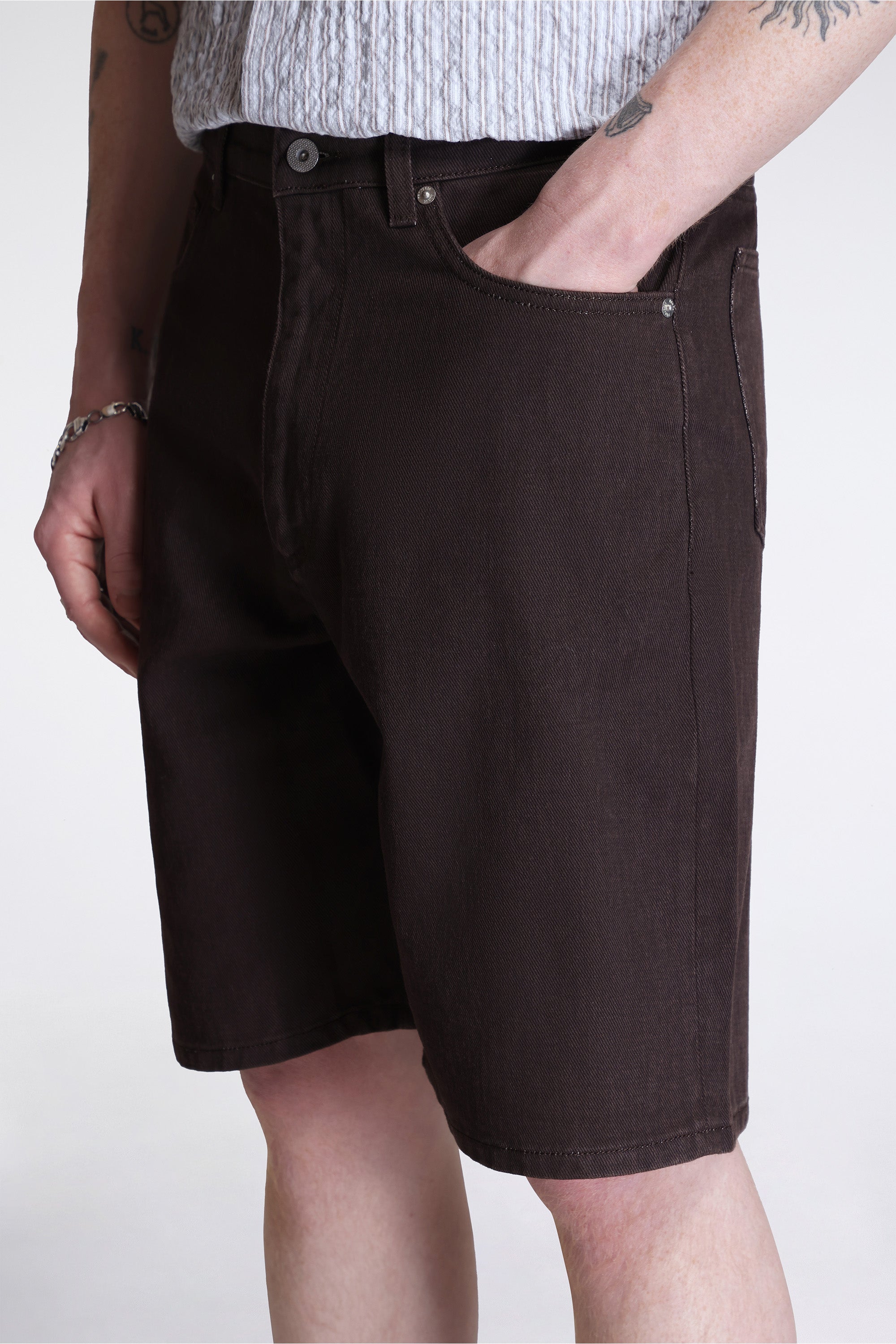 Korshavn Relaxed 5 Pocket Resist Dyed Twill Short Shale