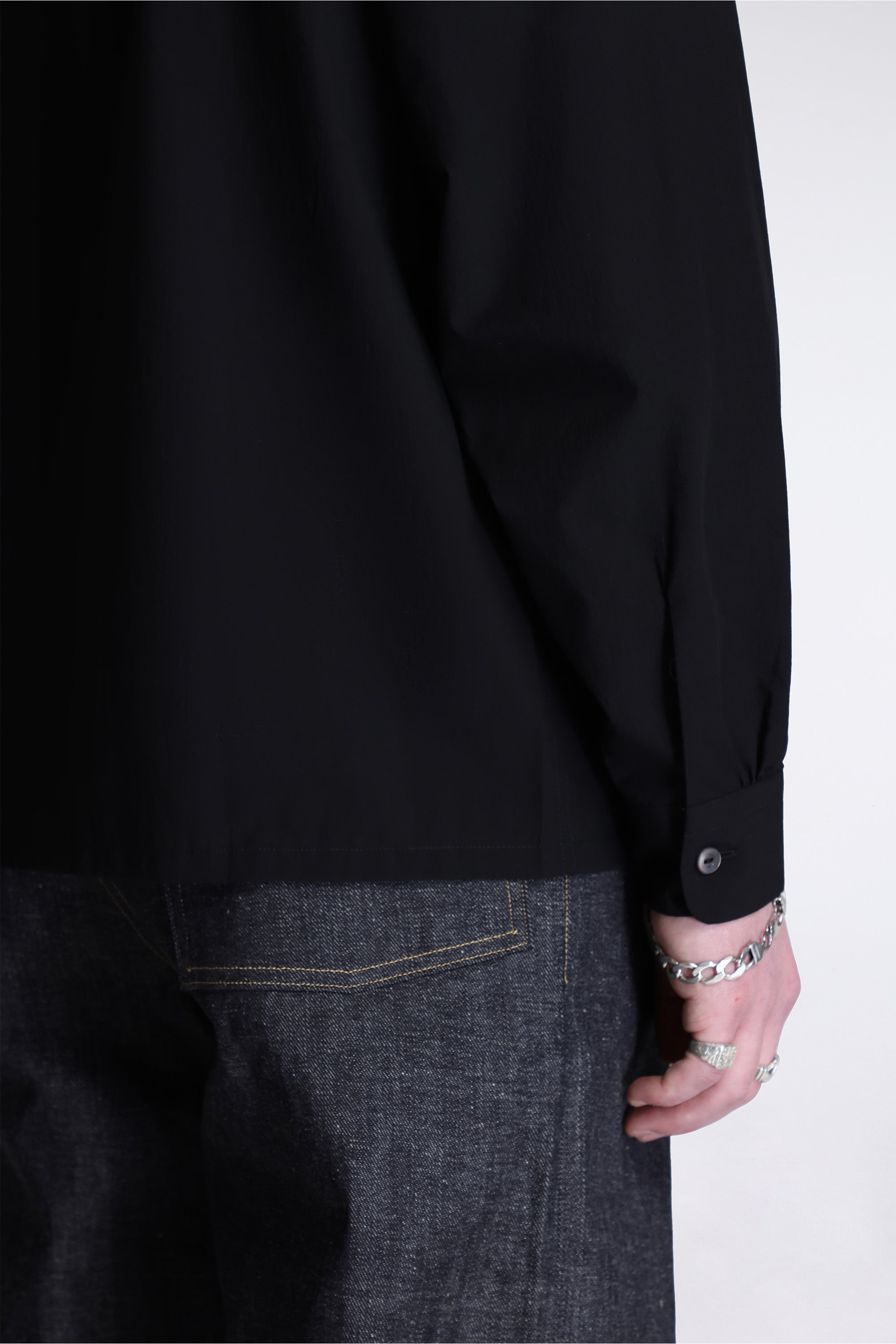 Lot.101 Open Collar Shirt Black