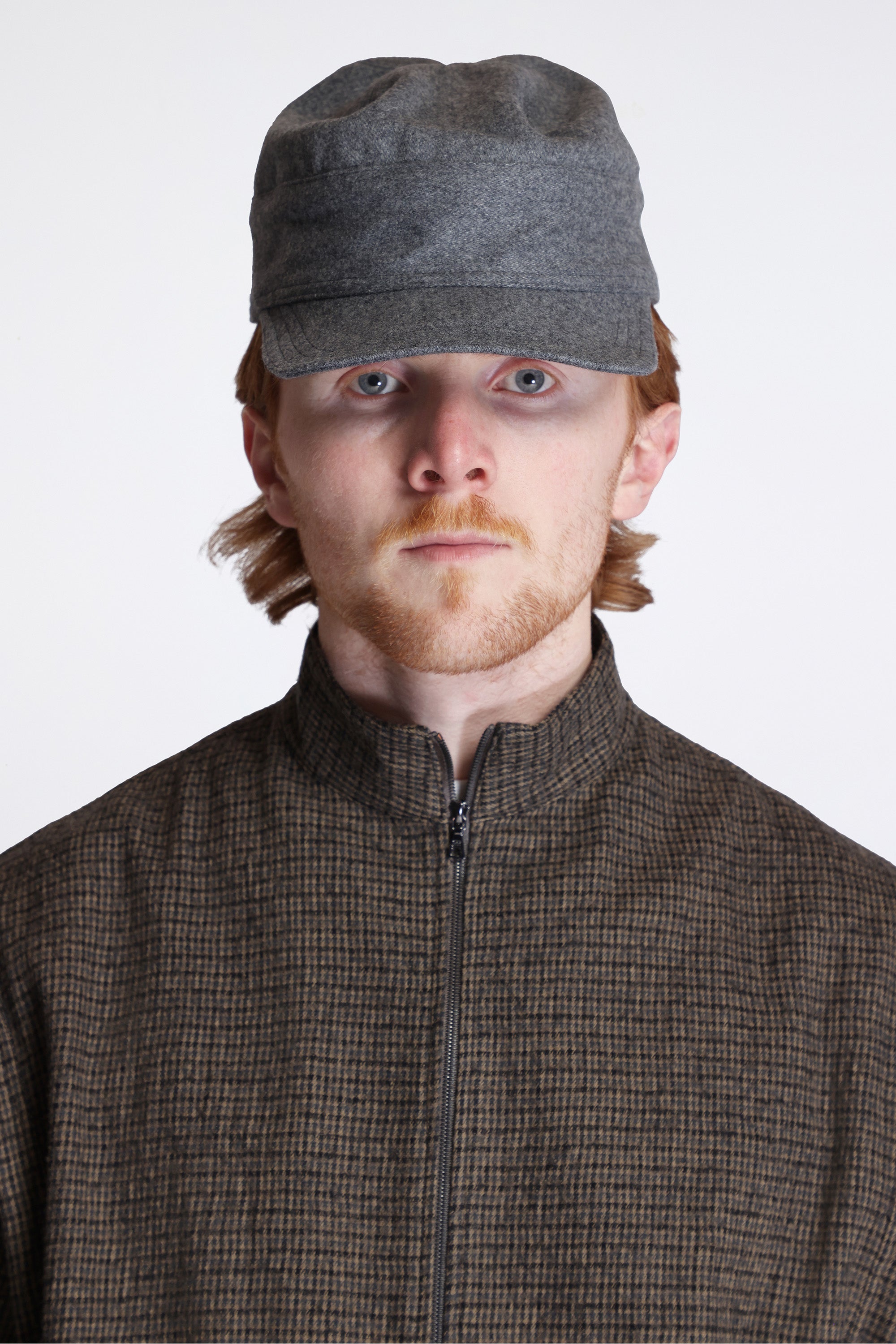 Work Cap Melton Wool Grey