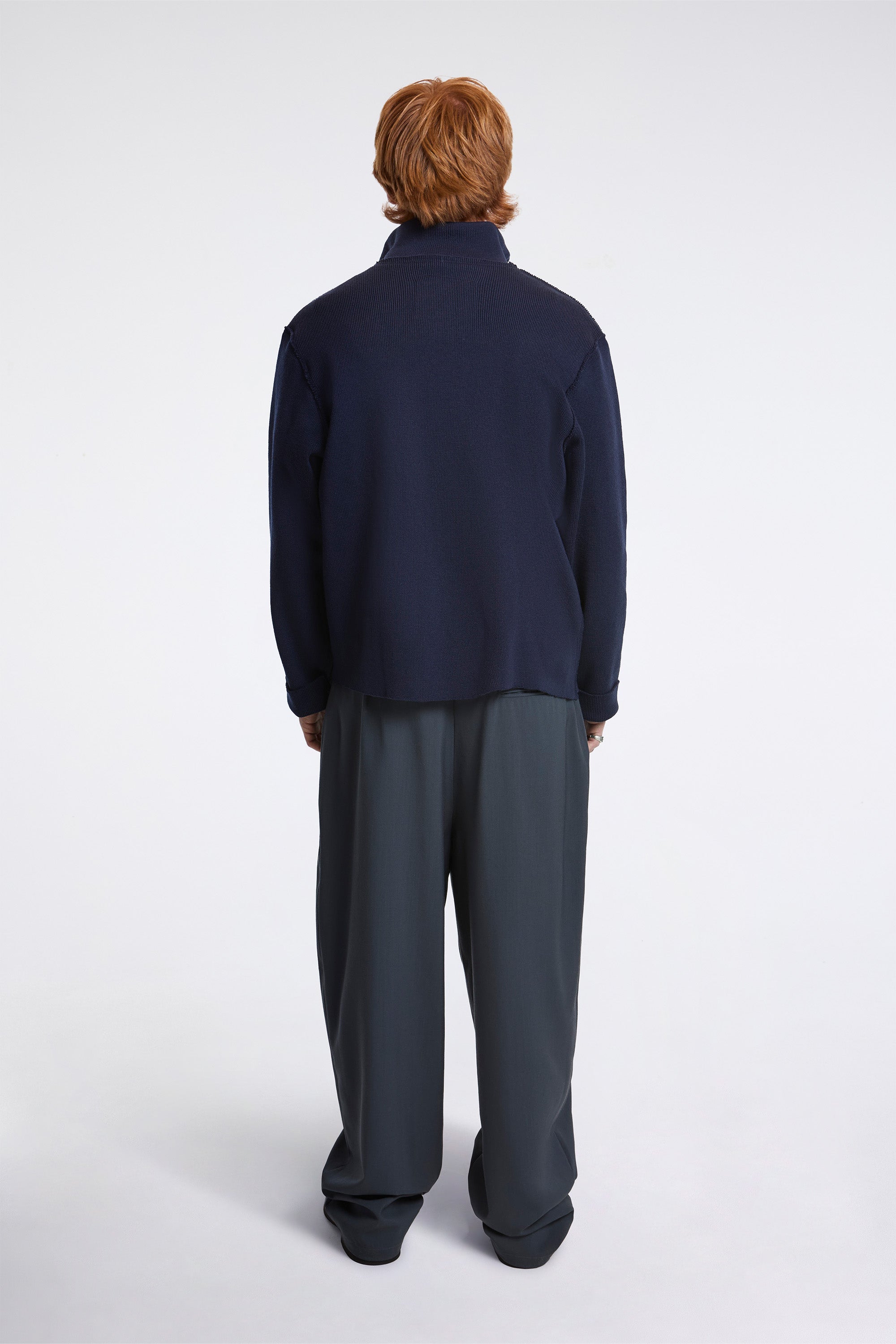 Camiel Fortgens Zip Up Knit Navy | HAVN
