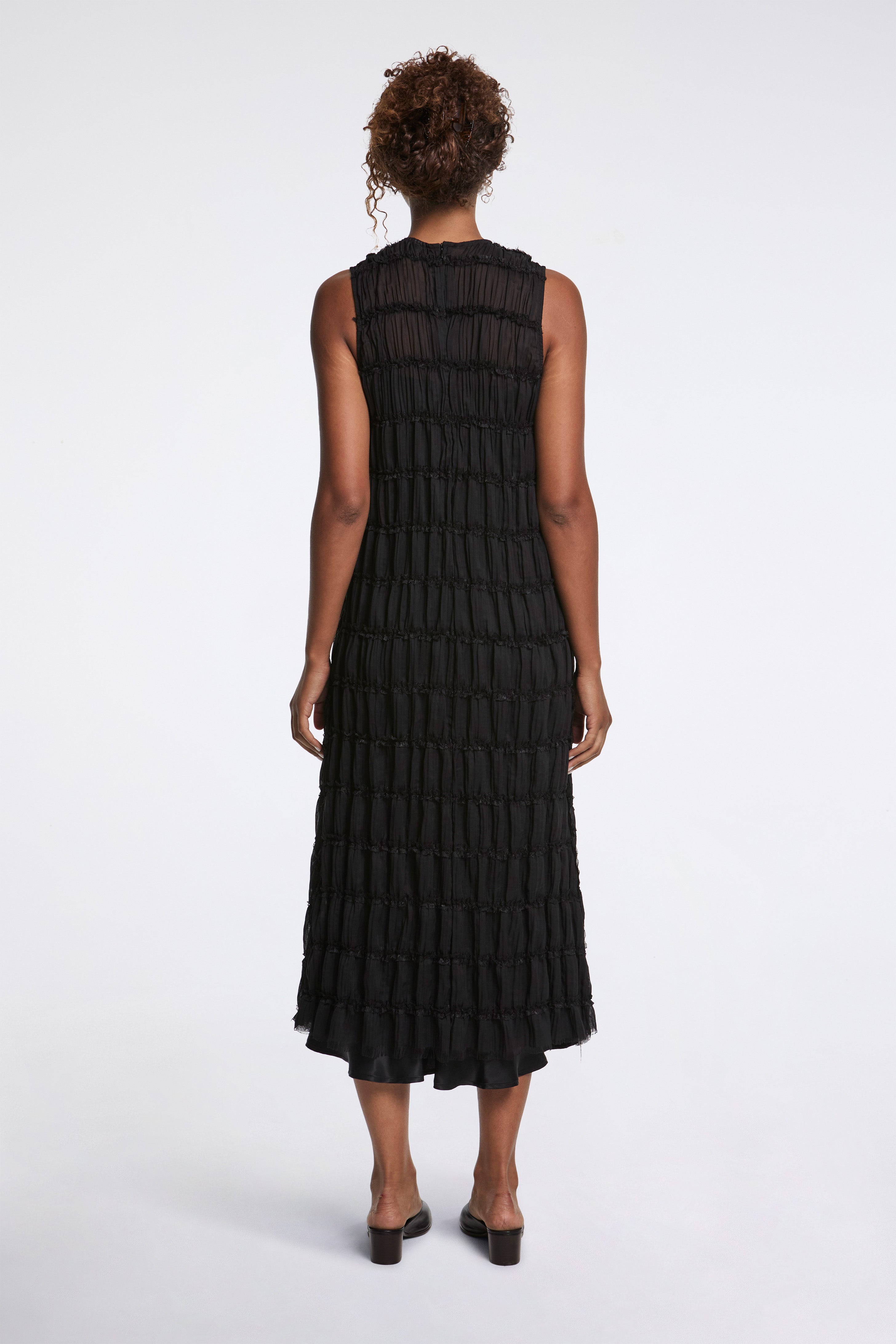 Sleeveless Oversized Dress Black