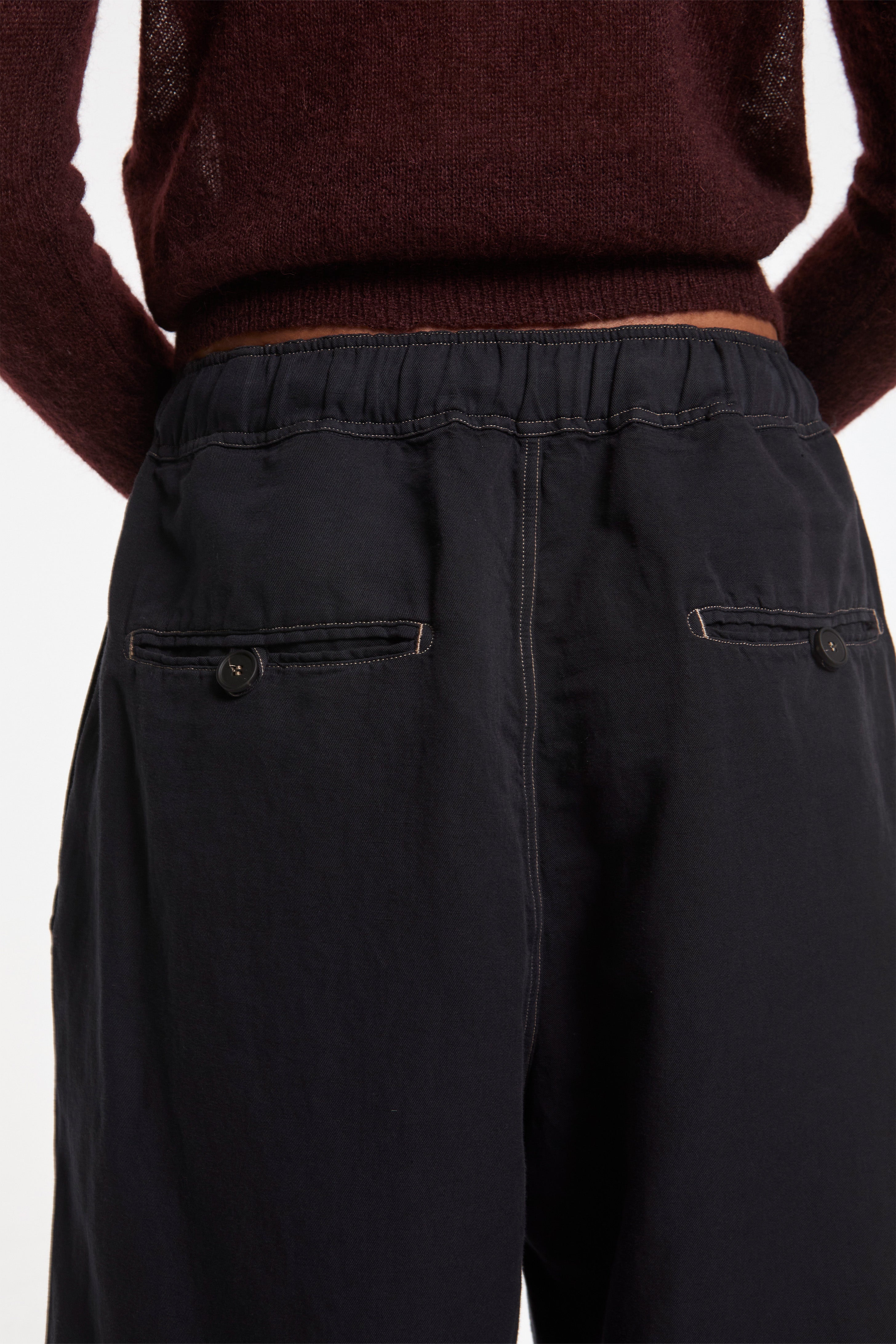Sonny GD Linen Pants Black Grape